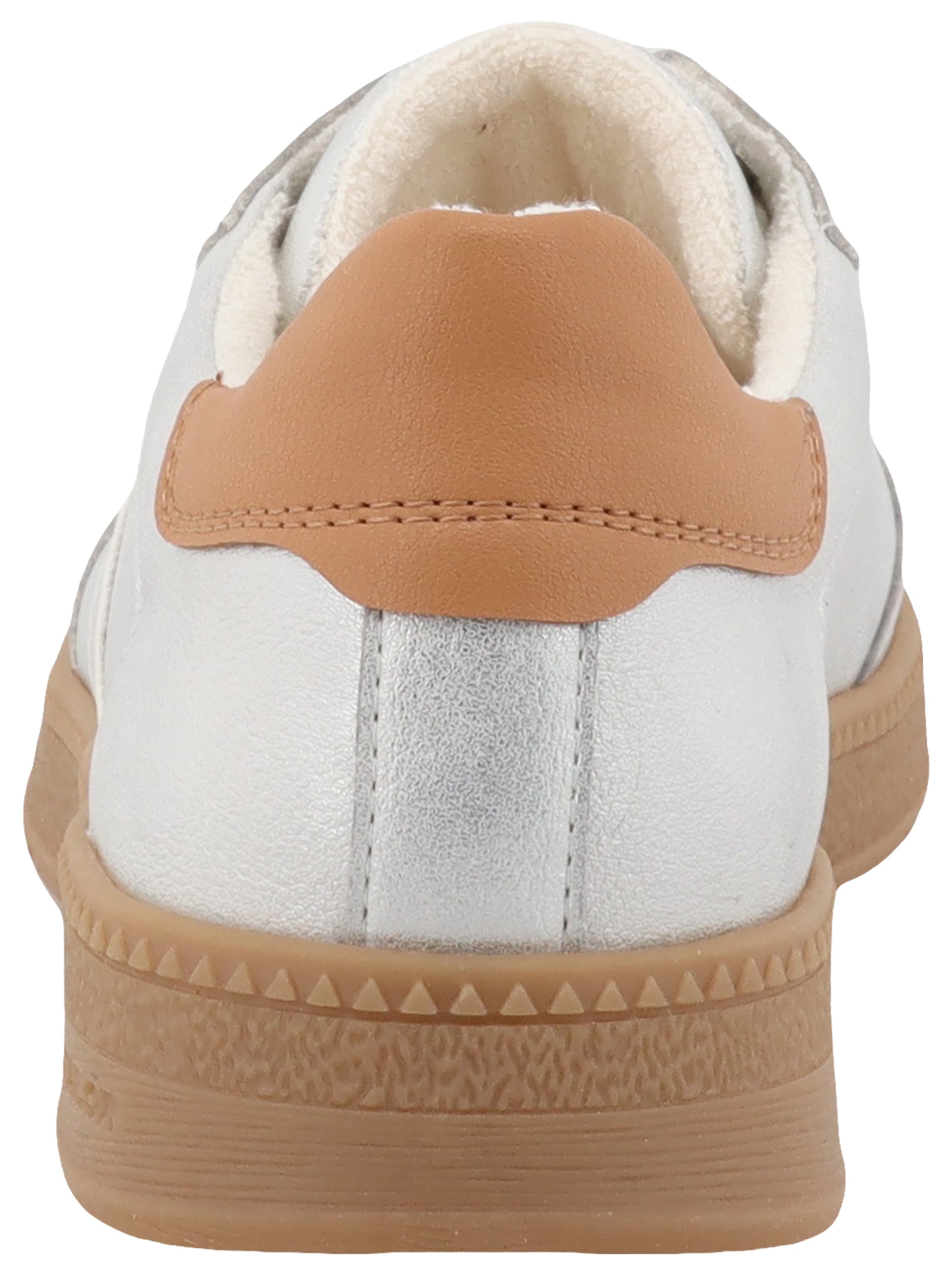 TOM TAILOR Sneaker, Schnürer, Freizeitschuh, Halbschuh mit Kontrastbesatz an der Ferse