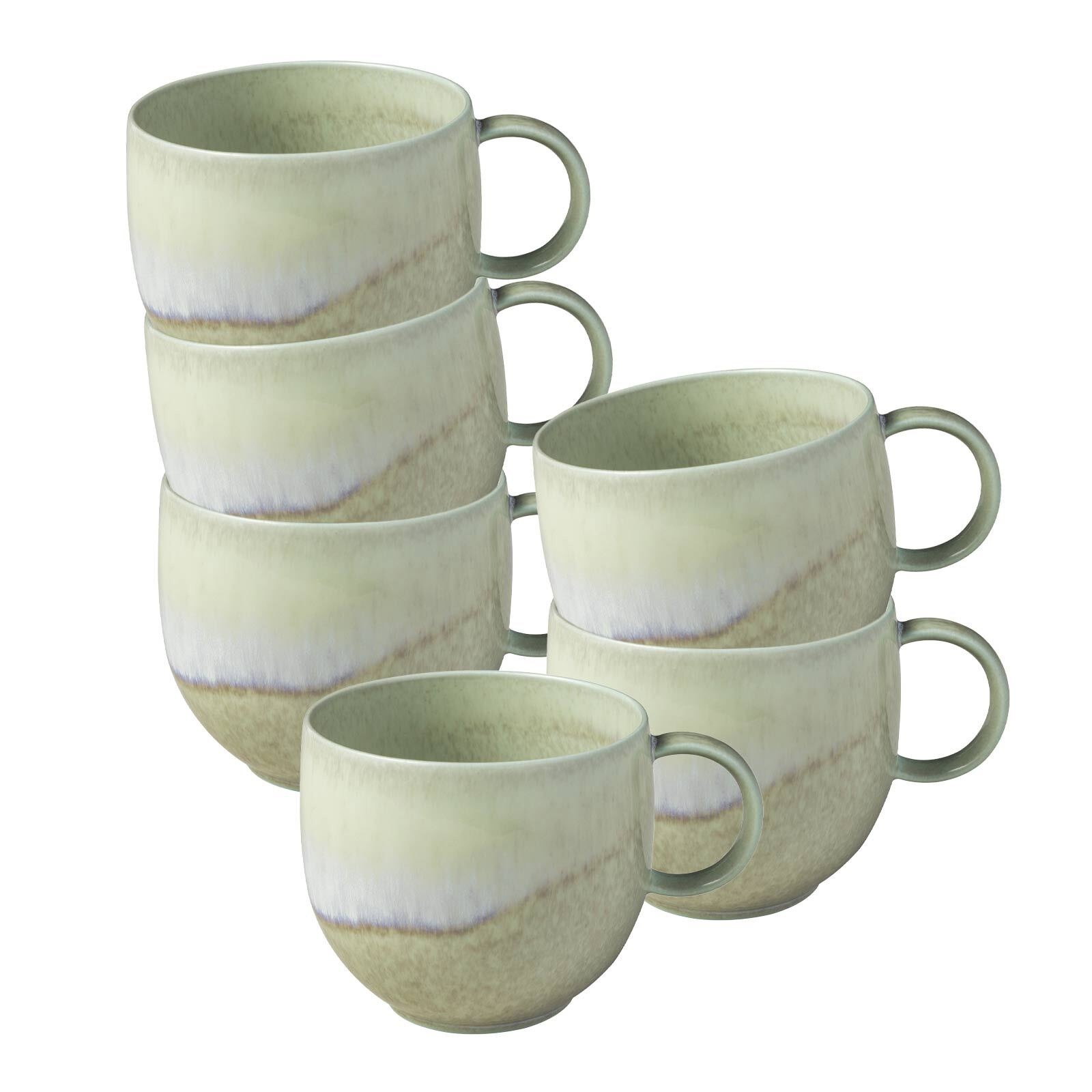 like. by Villeroy & Boch Becher »Henkelbecher Perlemor Alga 290 ml 6er Set günstig online kaufen