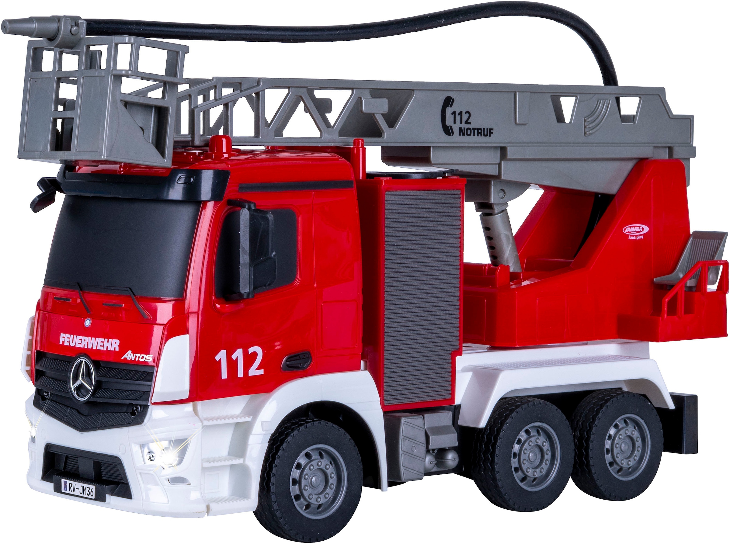 Jamara RC-LKW »Feuerwehr Drehleiter Mercedes -Benz Antos 2,4GHz«, mit Spritzfunktion; LED-Licht; Maßstab 1:26