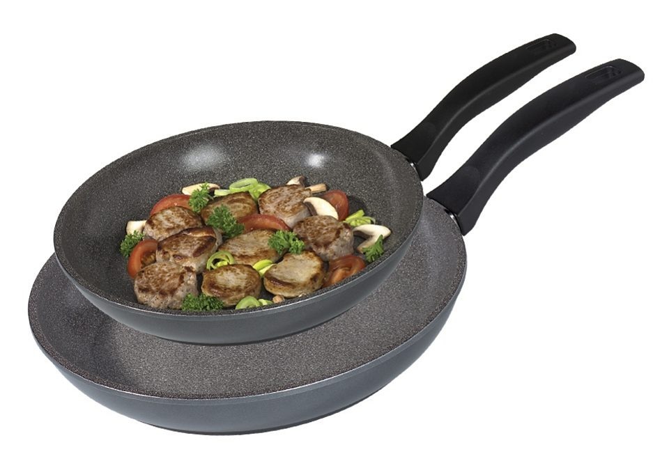 STONELINE Pfannen-Set, Aluminiumguss, (Set, 2 tlg., 1x Bratpfanne Ø 20 cm, 1x Schmorpfanne Ø 28 cm), Induktion