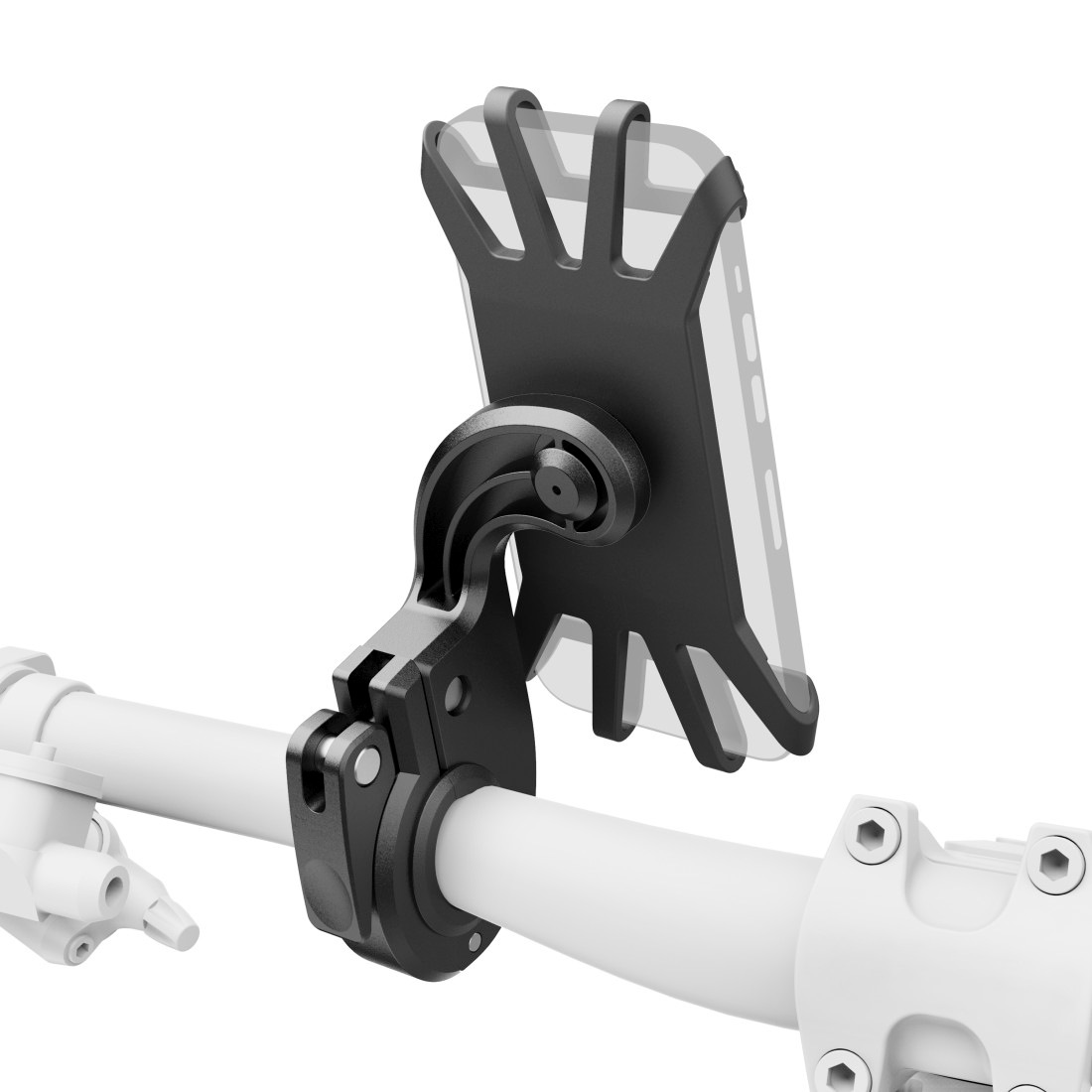 Hama Smartphone-Halterung »Handyhalterung für E-Bike, Silikon, stabiler Halt, drehbar, universal«, für Displaygröße 7-8 x 15-17 cm, einfache Montage, rutschfest, schmal