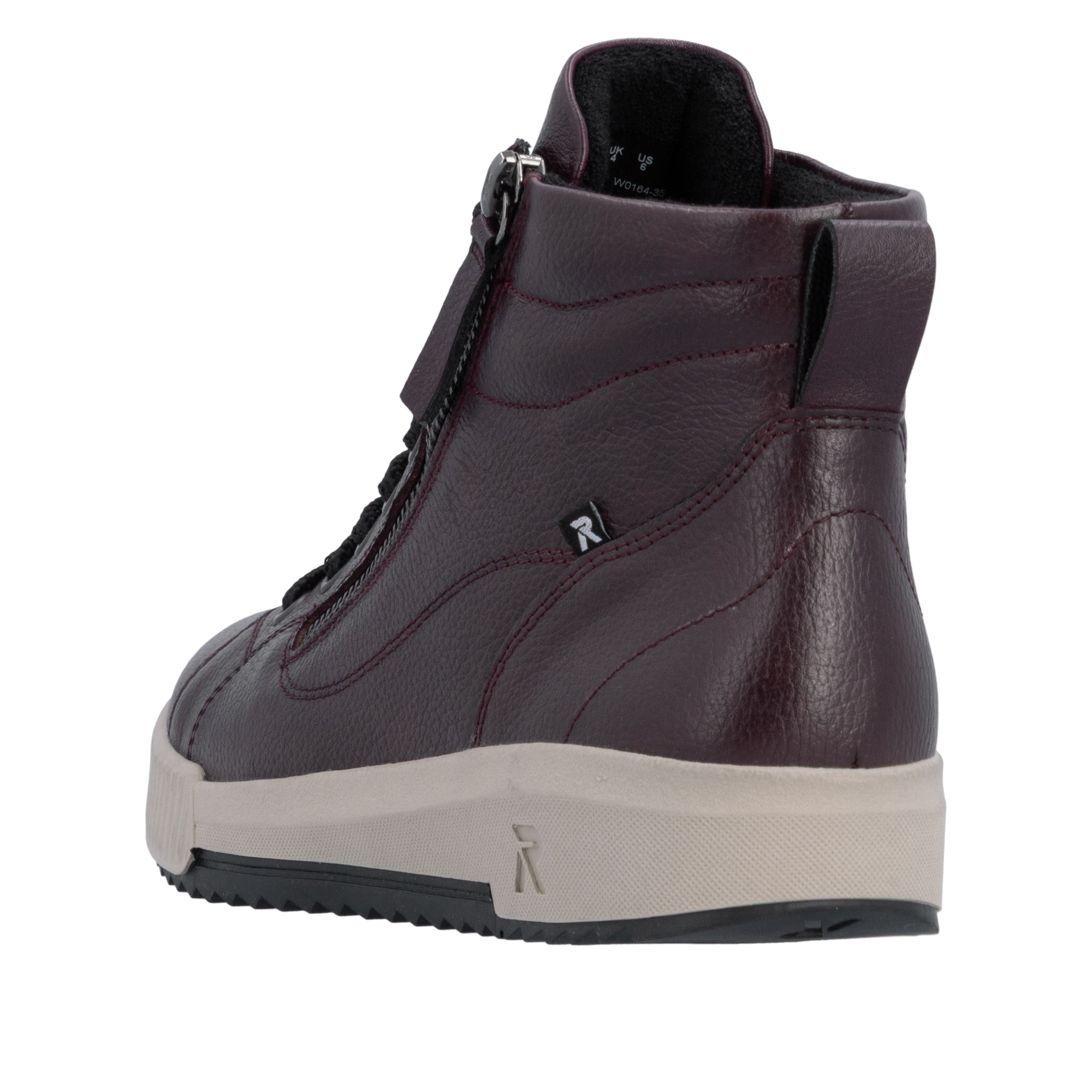 RIEKER Sport Schnürboots  Stiefelette, High Top Sneaker, Freizeitboots mit Reißverschluss