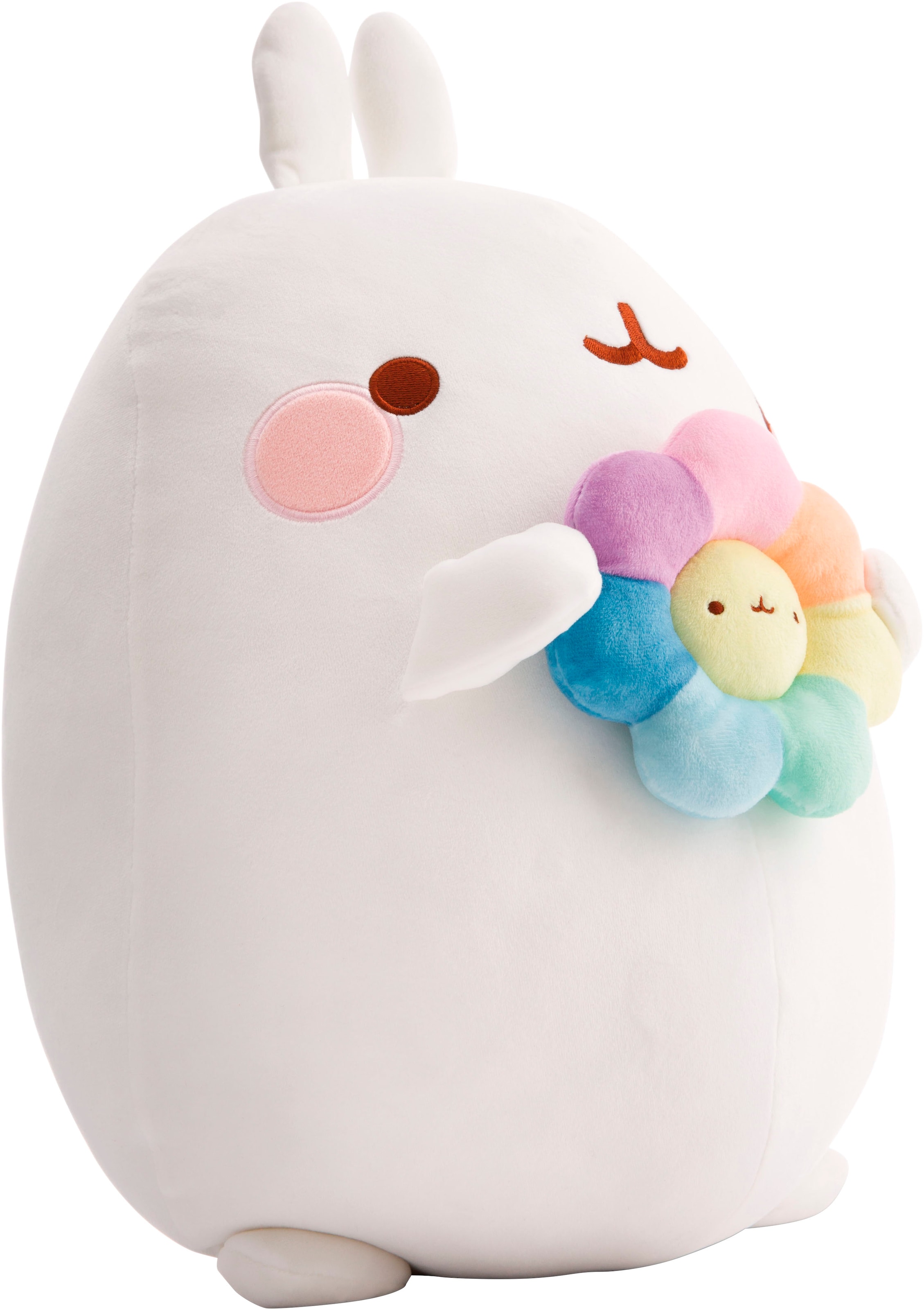 Nici Kuscheltier »Molang mit Regenbogenblume, 48 cm«