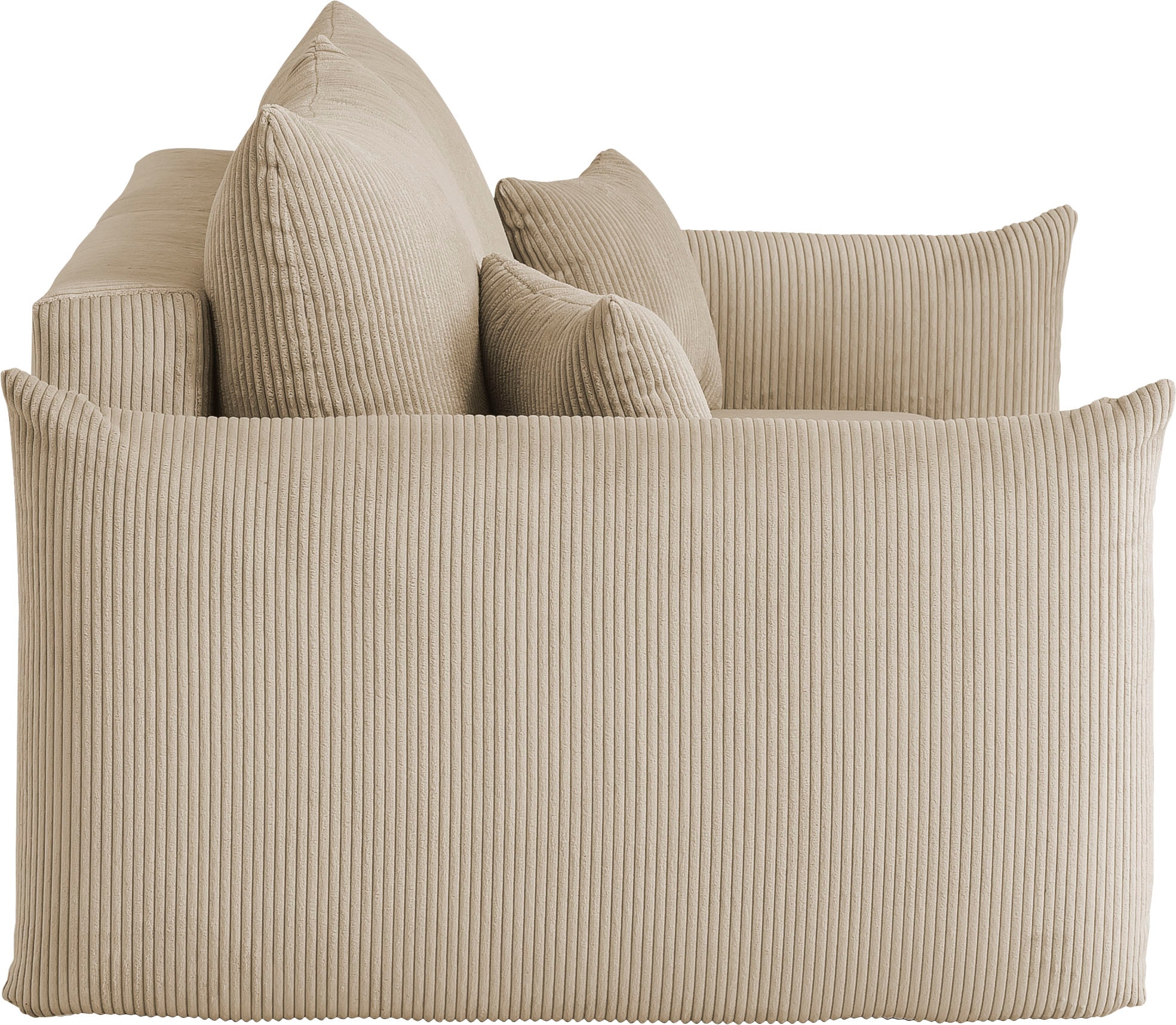 INOSIGN 3-Sitzer »MAVAS Schlafsofa mit Bettkasten«, ca.240/108cm (Liegefläche 212/145 cm), Cord, Chenille, Struktur