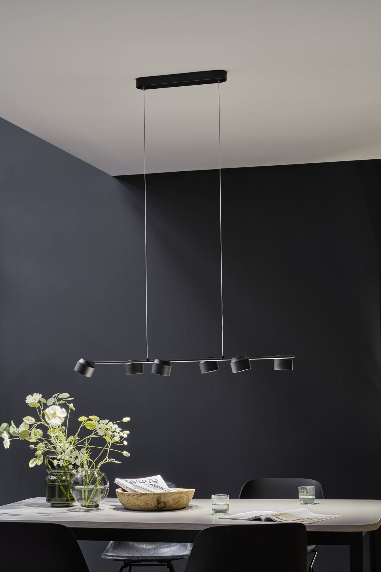 Paulmann LED Pendelleuchte »Puric Pane 6x4,5W Anthrazit/Schwarz 230V Metall günstig online kaufen