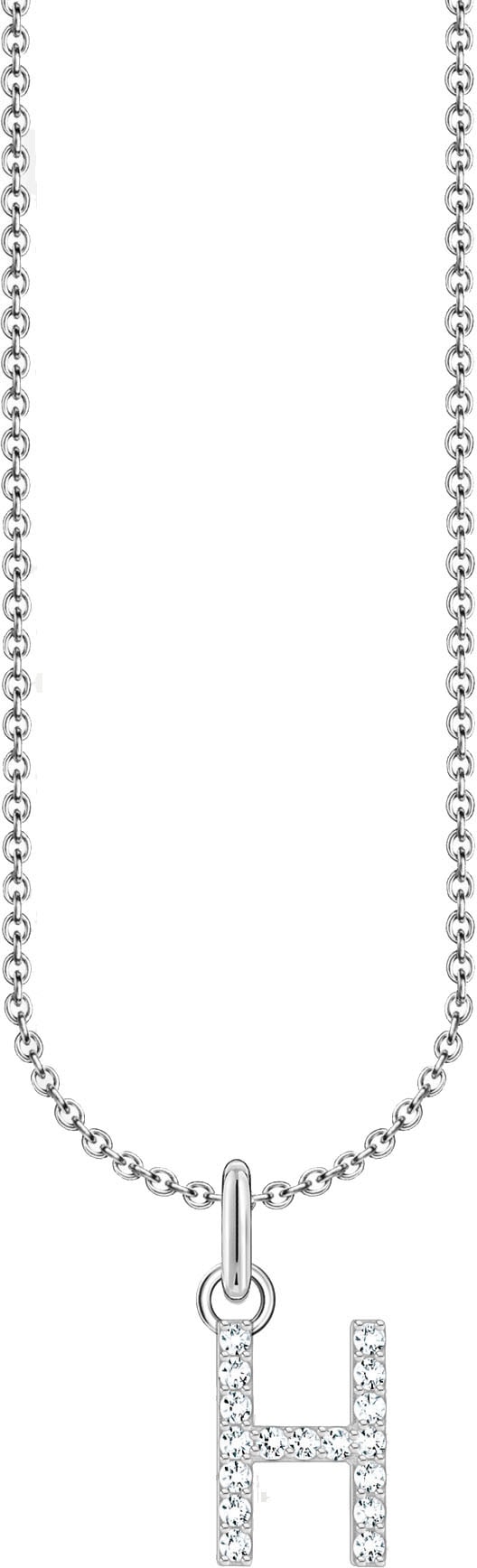 THOMAS SABO Kette mit Anhänger »Buchstabe« mit Zirkonia (synth.)
