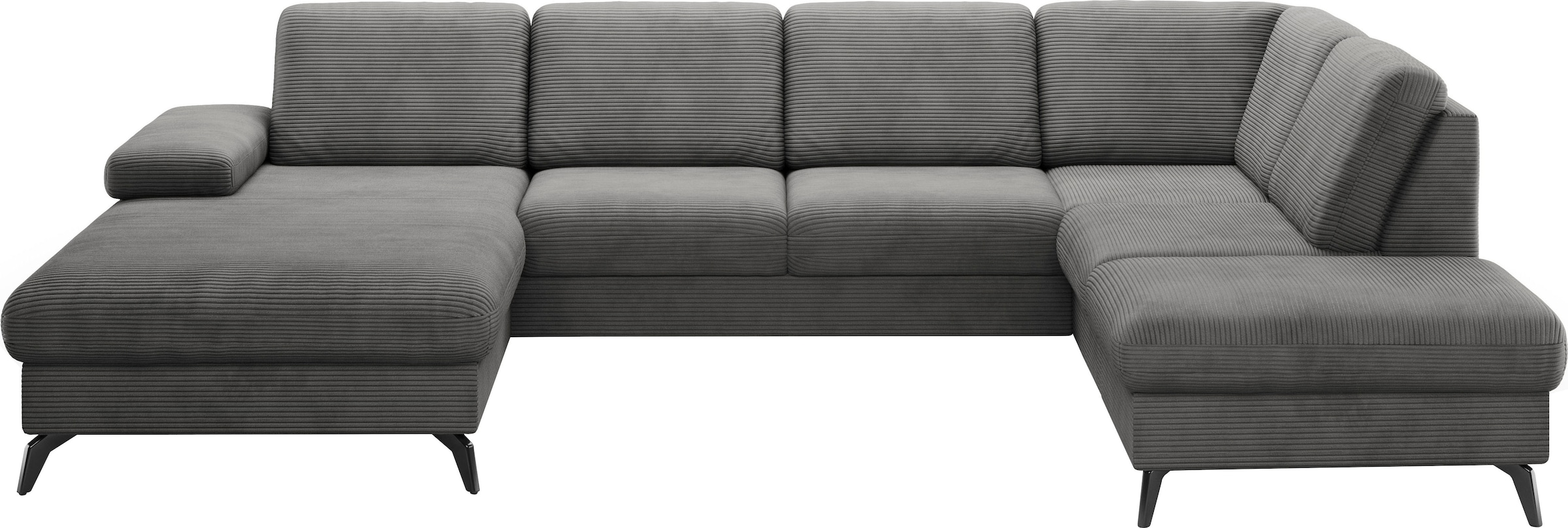 sit&more Wohnlandschaft »Morris Jubi U-Form«, inkl. Armteilfunktion und 1 Zierkissen, wahlweise mit Bettfunktion