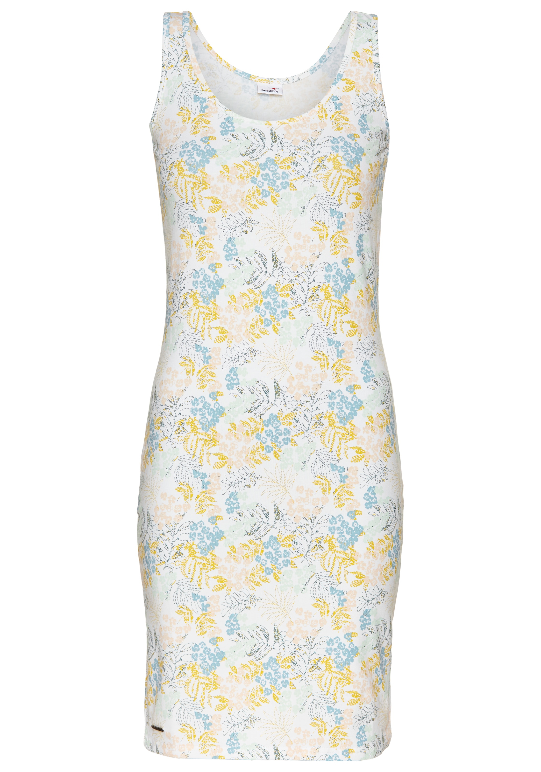 KangaROOS Sommerkleid, (Set, 2 tlg., mit T-Shirt), Set Shirt Kleid mit Blumen