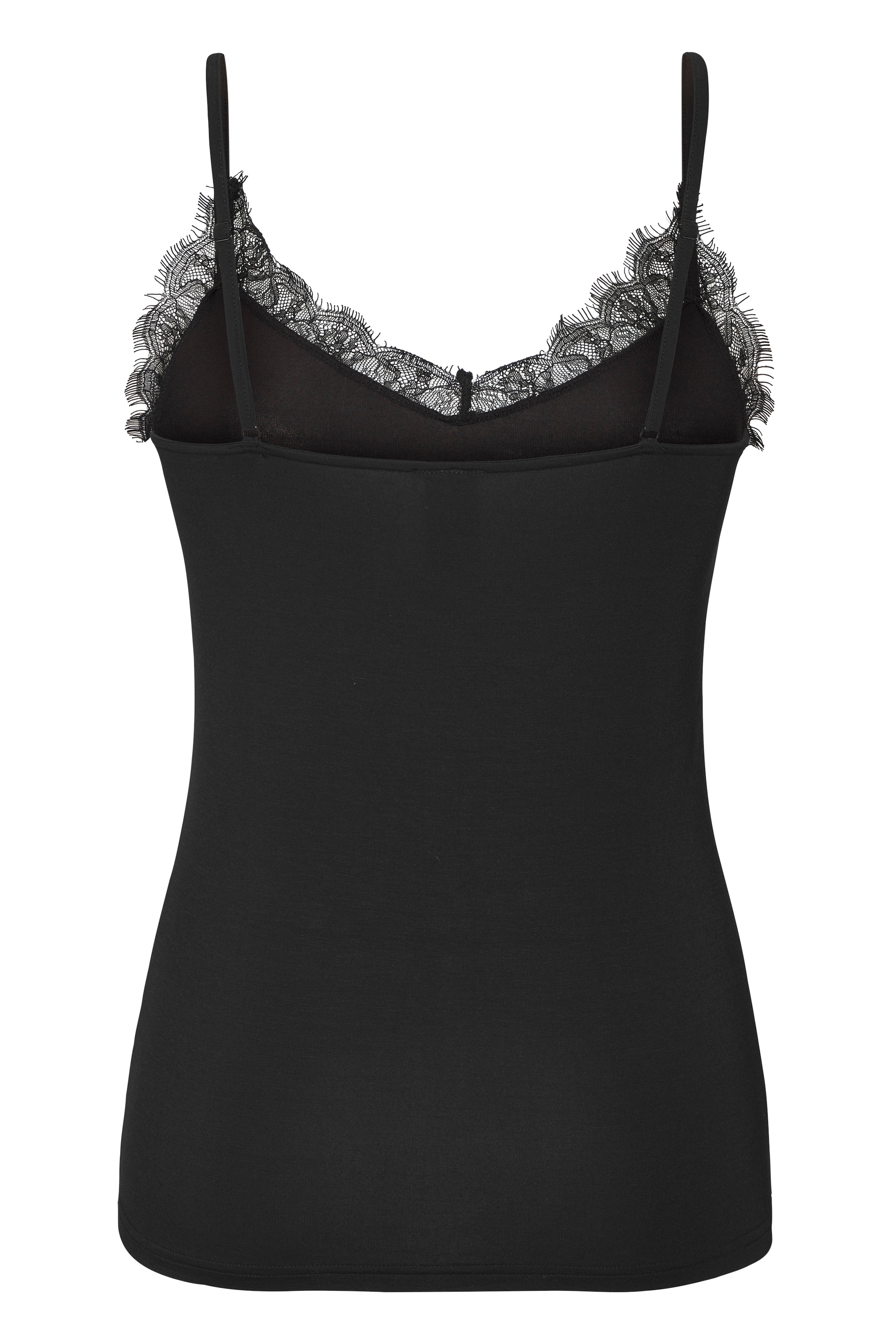 s.Oliver Unterhemd tiefer V-Ausschnitt mit Spitzenkante, elastische Viskosemischung