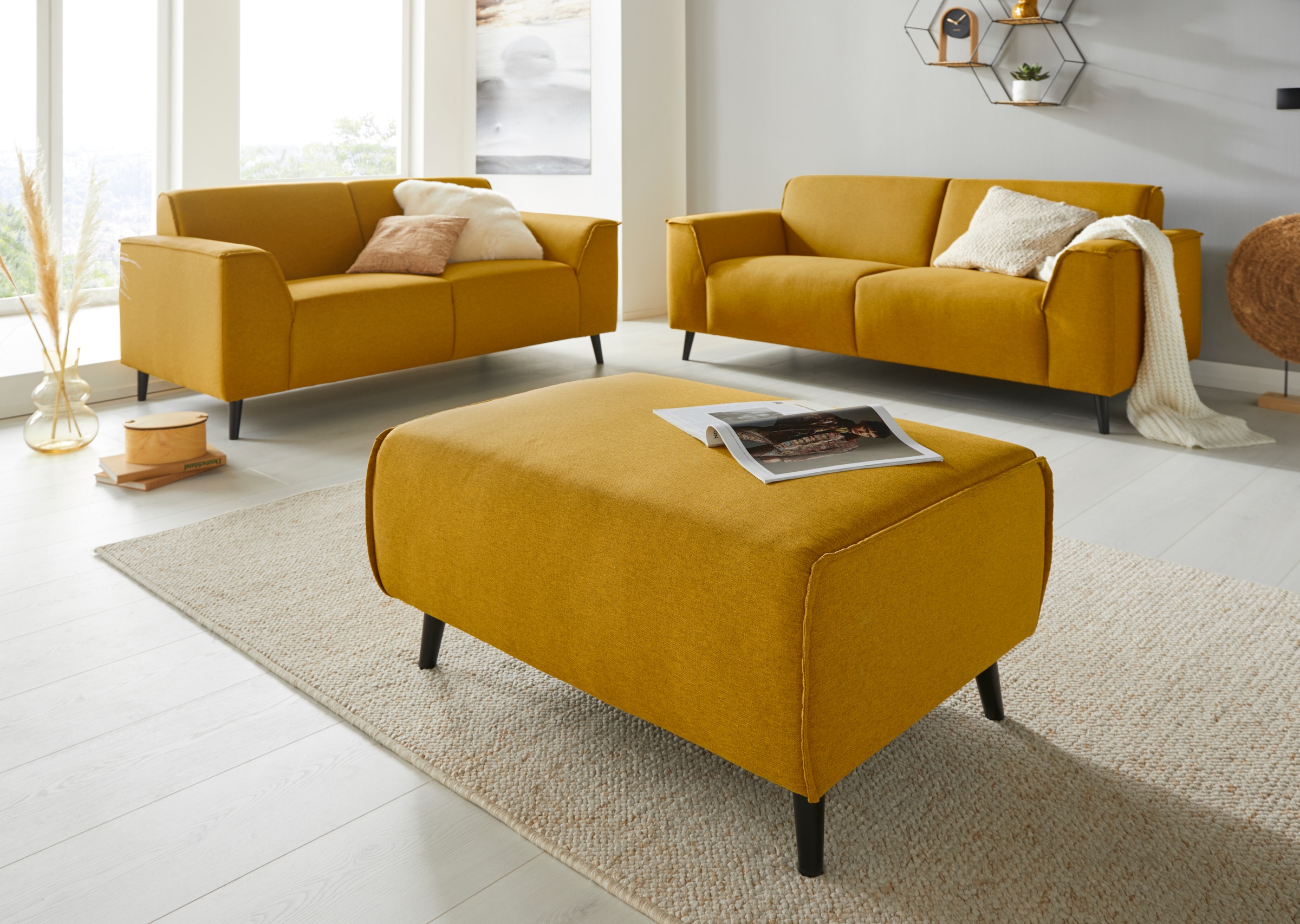 DOMO collection Hocker »Amora«, mit Federkern günstig online kaufen