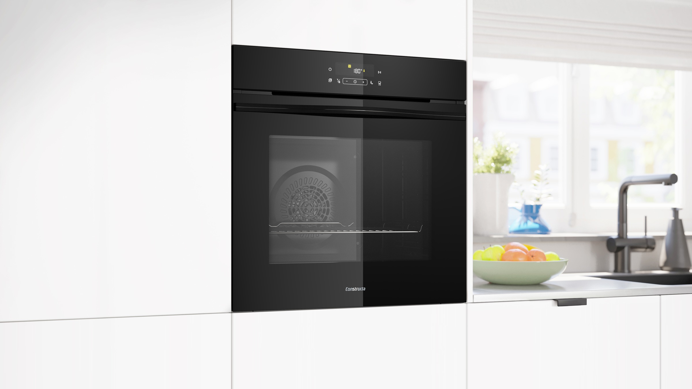 Constructa Backofen-Set »CF4M28063«, mit Teleskopauszug nachrüstbar, Pyroly günstig online kaufen