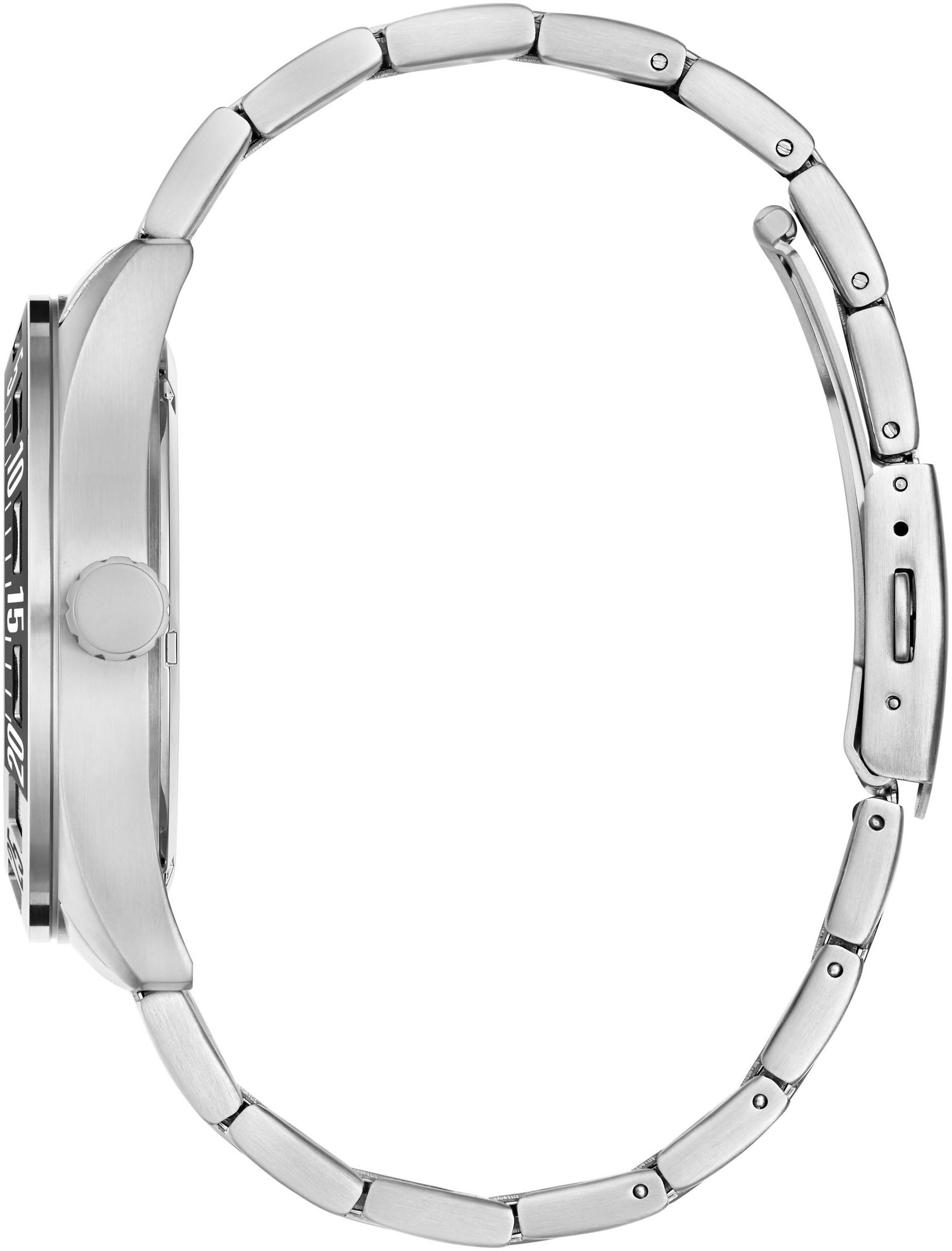 Guess Multifunktionsuhr »LETTERMAN«, Quarzuhr, Armbanduhr, Herrenuhr, Datum, Wochentag, Edelstahlarmband