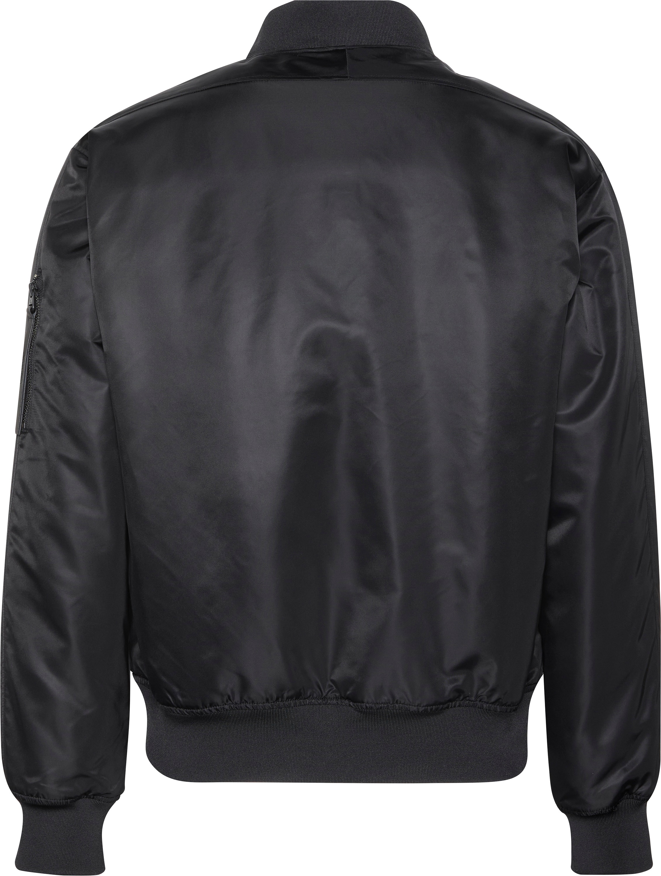Calvin Klein Jeans Bomberjacke »LS NYLON BOMBER JACKET«, ohne Kapuze, Mit Rundhalsausschnitt