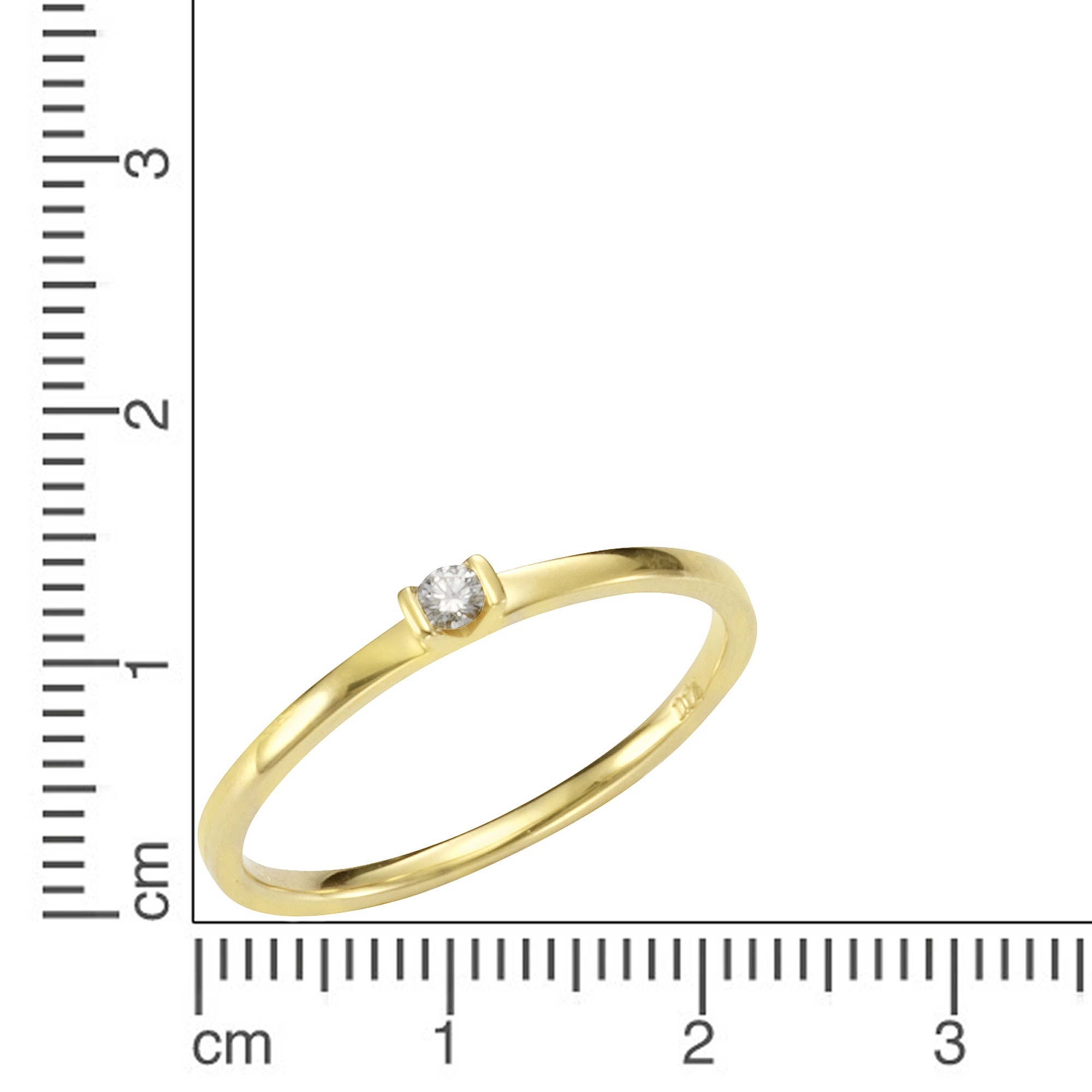 Orolino Fingerring »Gold 585 mit Brillant 0,04ct.«