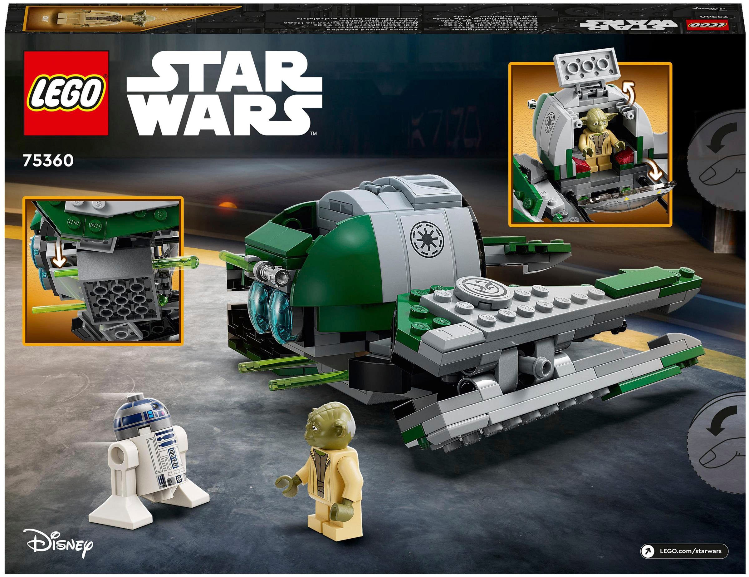 LEGO® Konstruktionsspielsteine »Yoda's Jedi Starfighter (75360), LEGO® Star Wars™«, (253 St.), Made in Europe