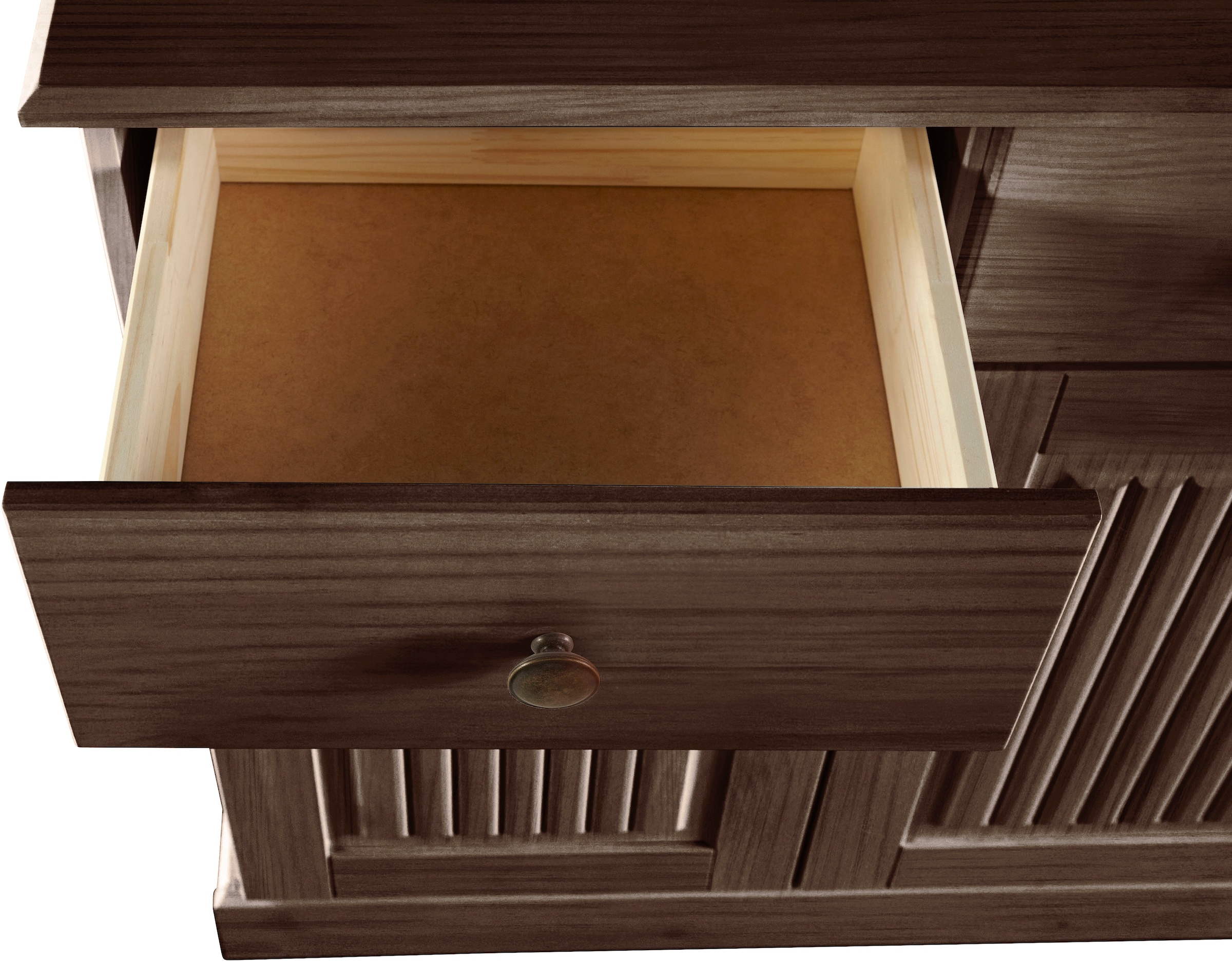 Home affaire Sideboard »Liotta«, Kommode mit 2 Schubkästen u. 2 verstellbare Einlegeböden