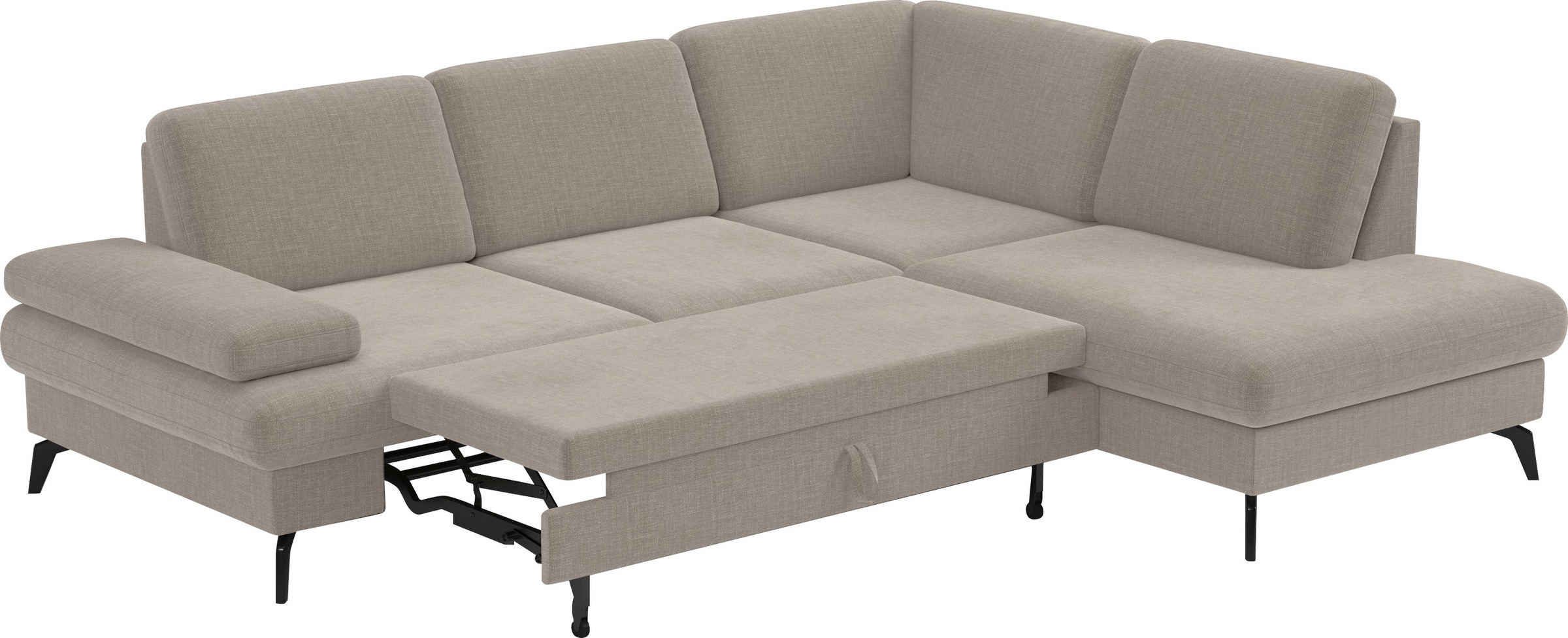 sit&more Ecksofa »Morris L-Form, inkl. Sitztiefenverstellung«, wahlweise mit Armteilverstellung, Bettfunktion & Bettkasten