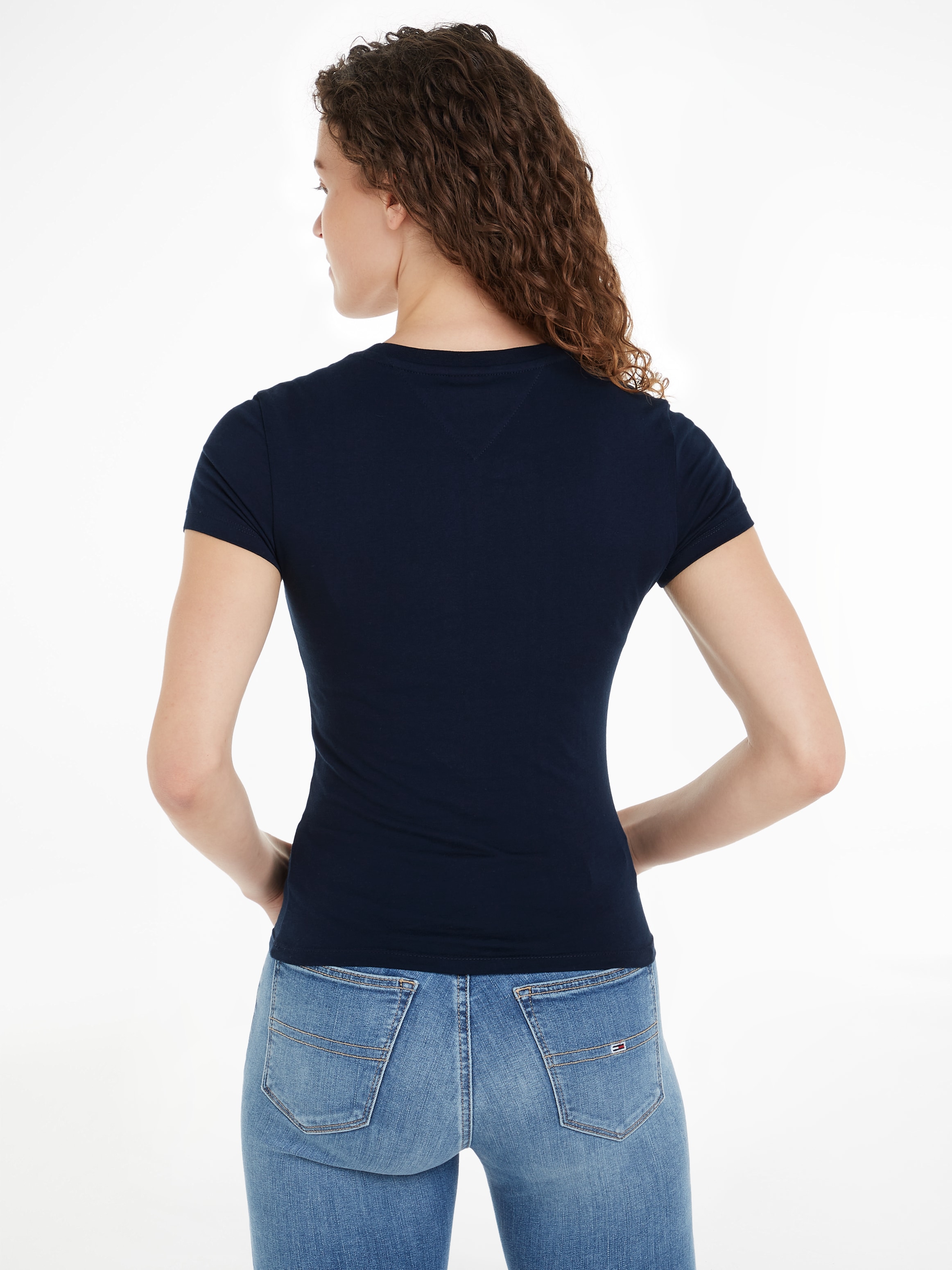 Tommy Jeans Curve T-Shirt »TJW SLIM LINEAR TEE EXT«, in Große Größen