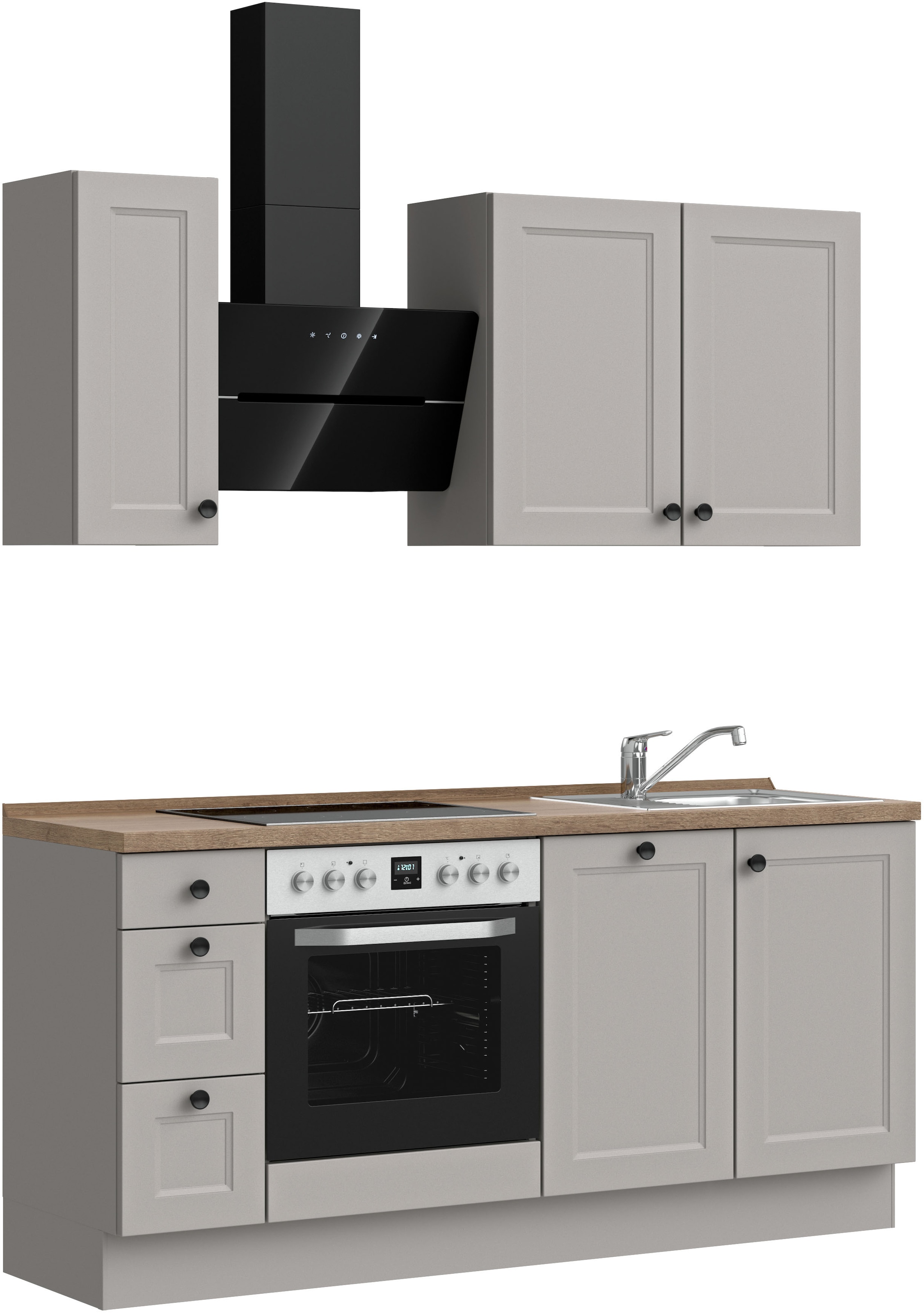 nobilia® Küchenzeile »"Cascada II"«, vormontiert, Ausrichtung wählbar, Breite 180 cm, wahlw. mit E-Geräten