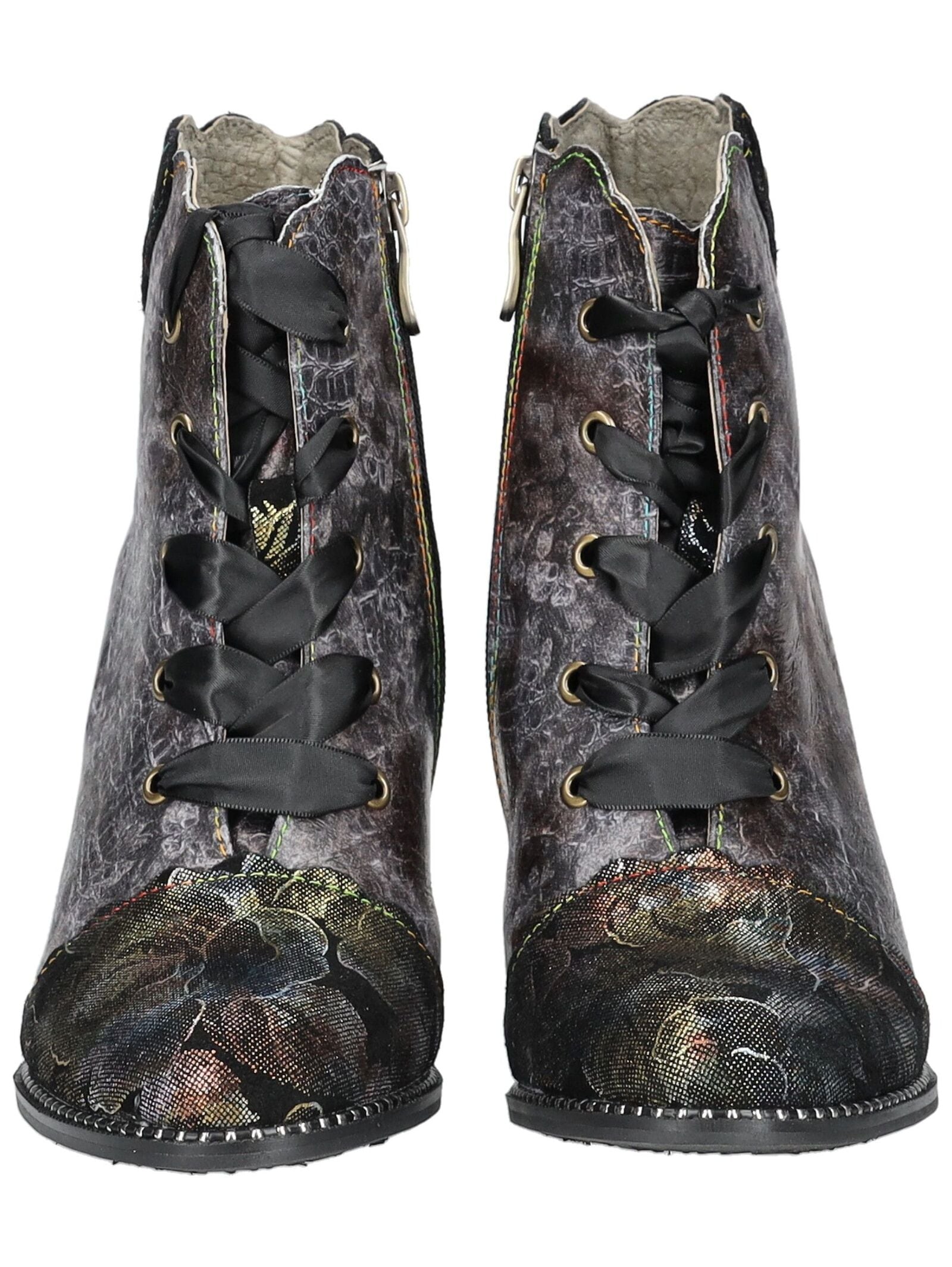 LAURA VITA High-Heel-Stiefelette »LAURA VITA Stiefelette Leder/Textil«