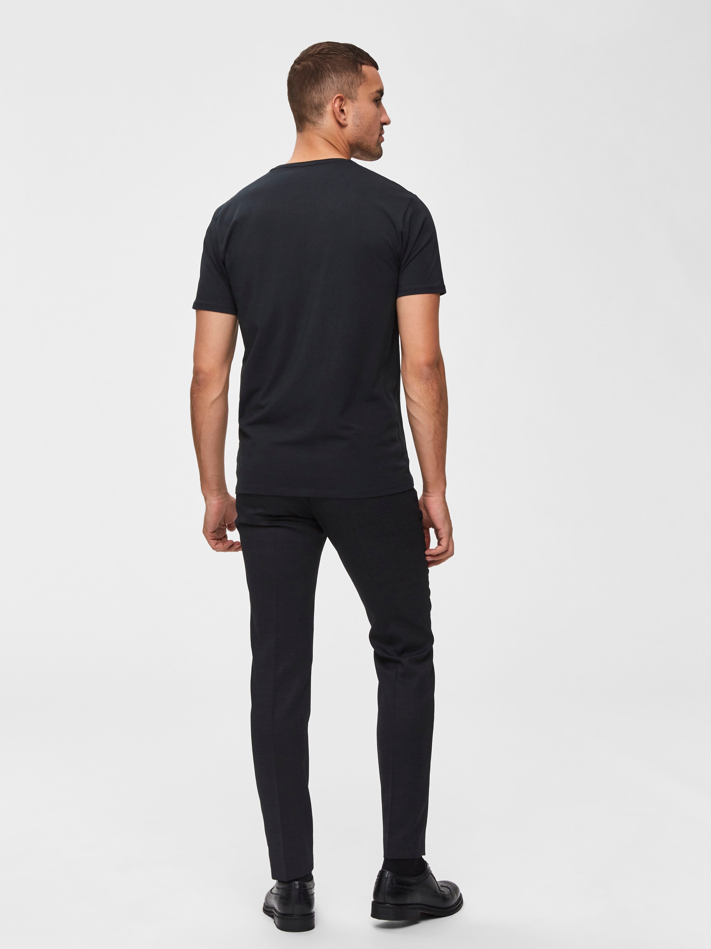 SELECTED HOMME Rundhalsshirt »SLHNEWPIMA SS O-NECK TEE NOOS«