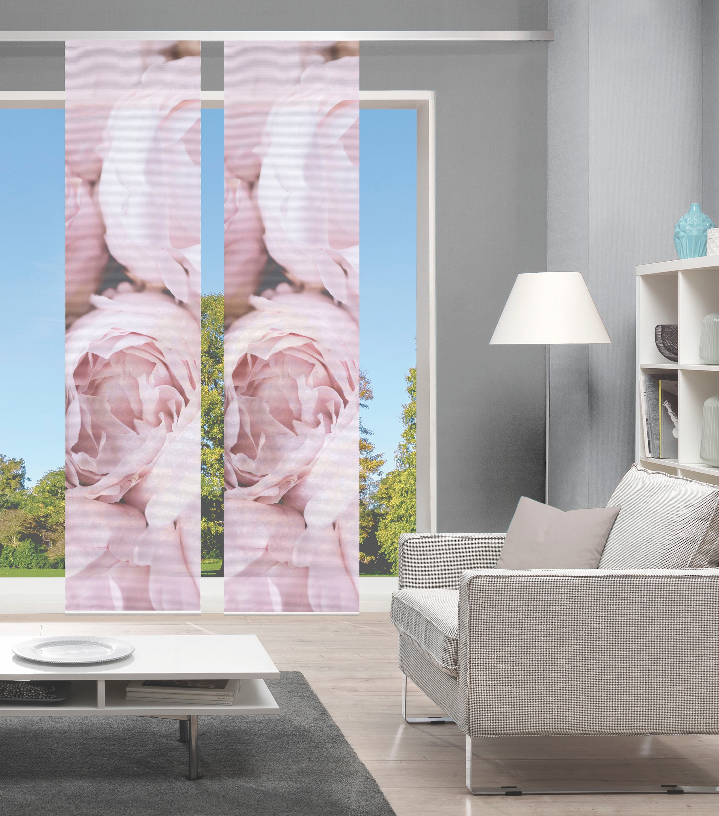 Vision S Schiebegardine »ROSANA 2er SET« Paneelwagen 2 Stk. tlg. Bambus-Opt günstig online kaufen