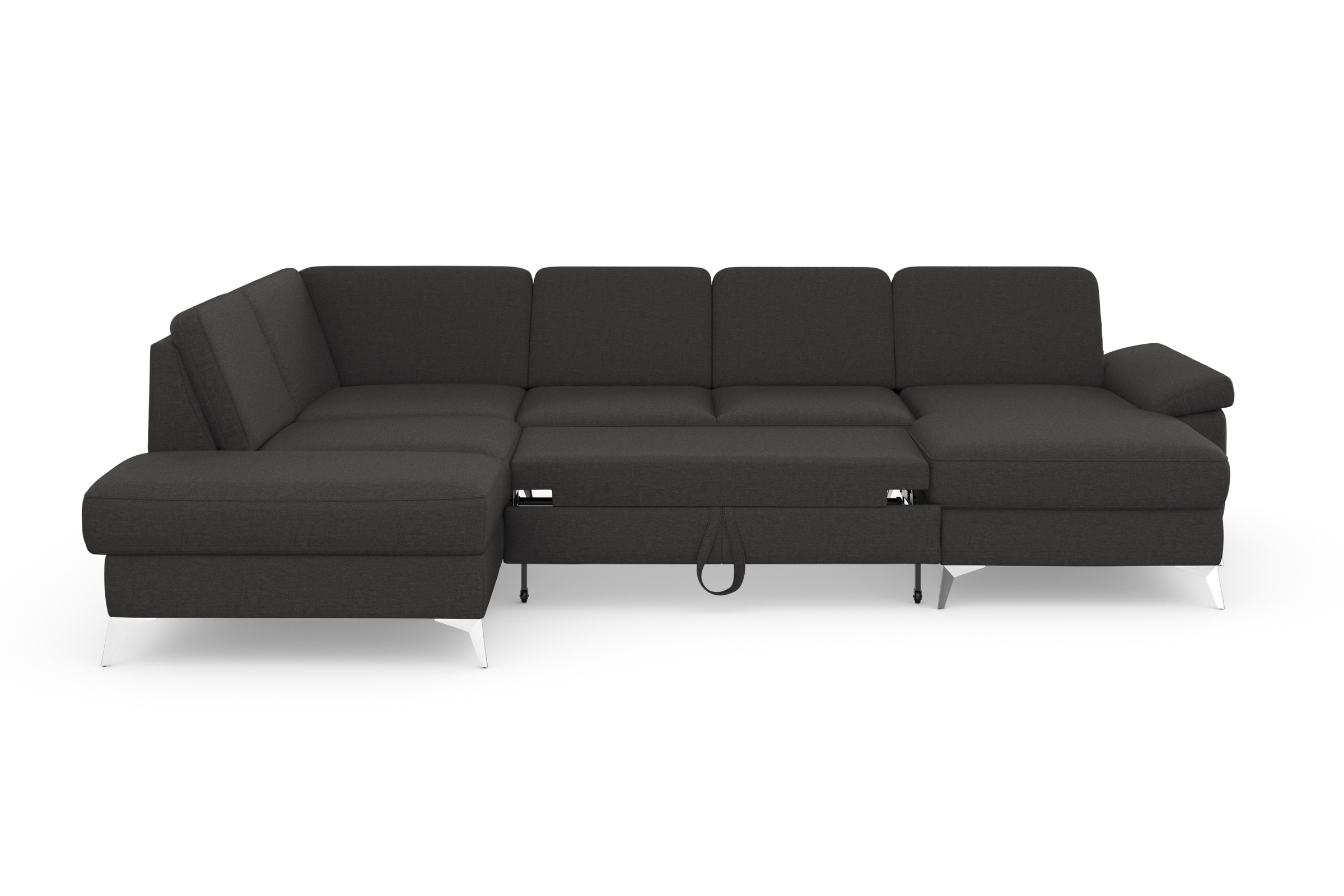 sit&more Wohnlandschaft »Padua U-Form«, inklusive Sitztiefenverstellung, Armteilfunktion und Federkern