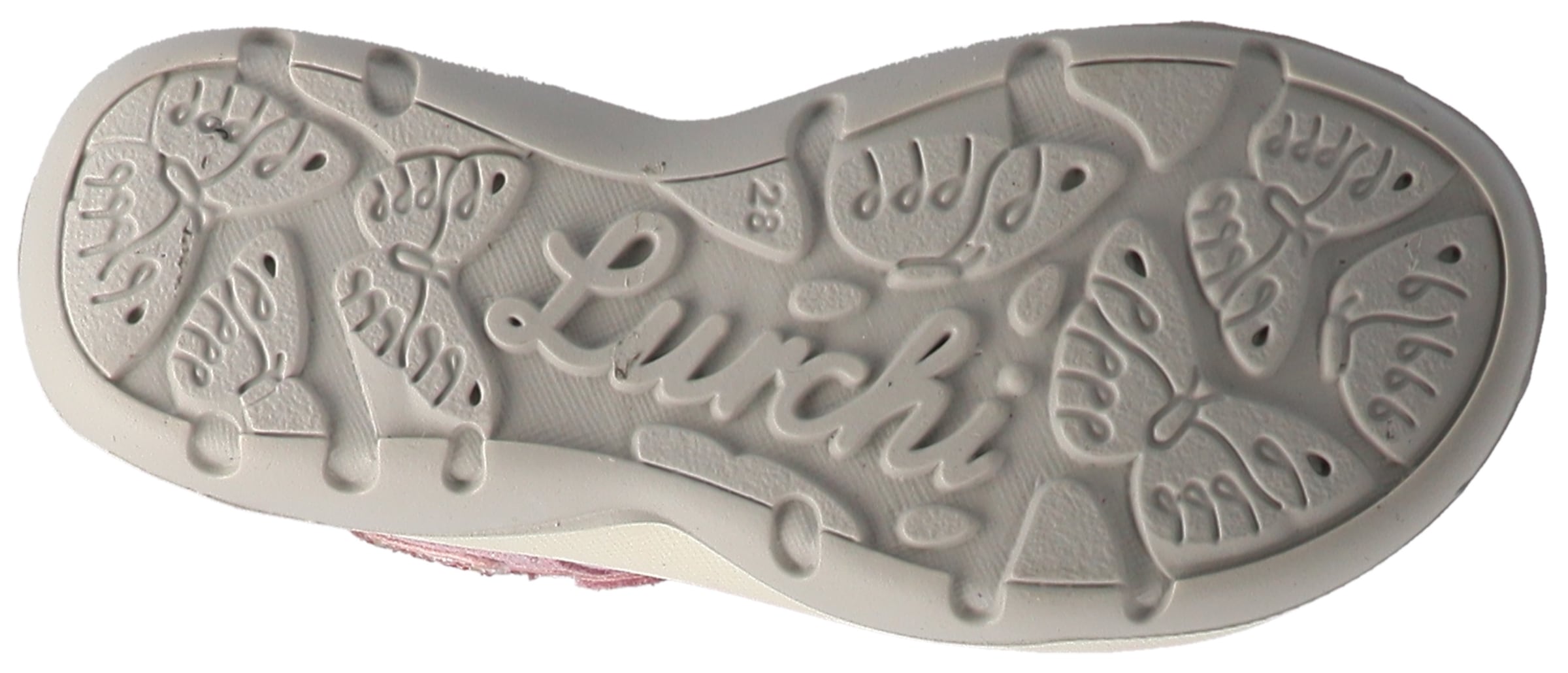 Lurchi Sandale »Fia 2«  Klettschuh mit Glitter, Größenschablone zum Download