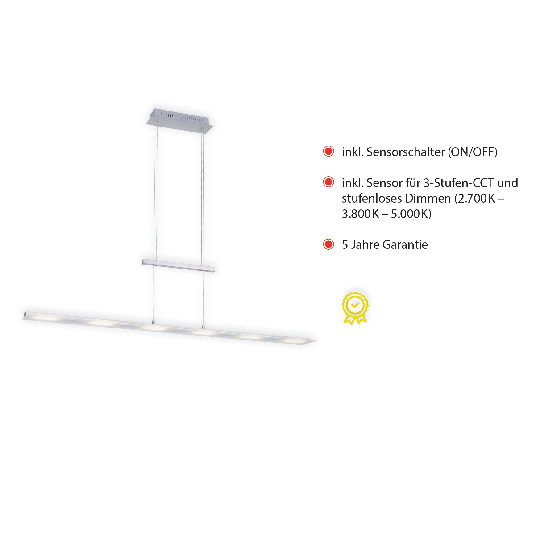JUST LIGHT LED Deckenleuchte »NELE«, 6 flammig, Leuchtmittel LED-Board   LE günstig online kaufen