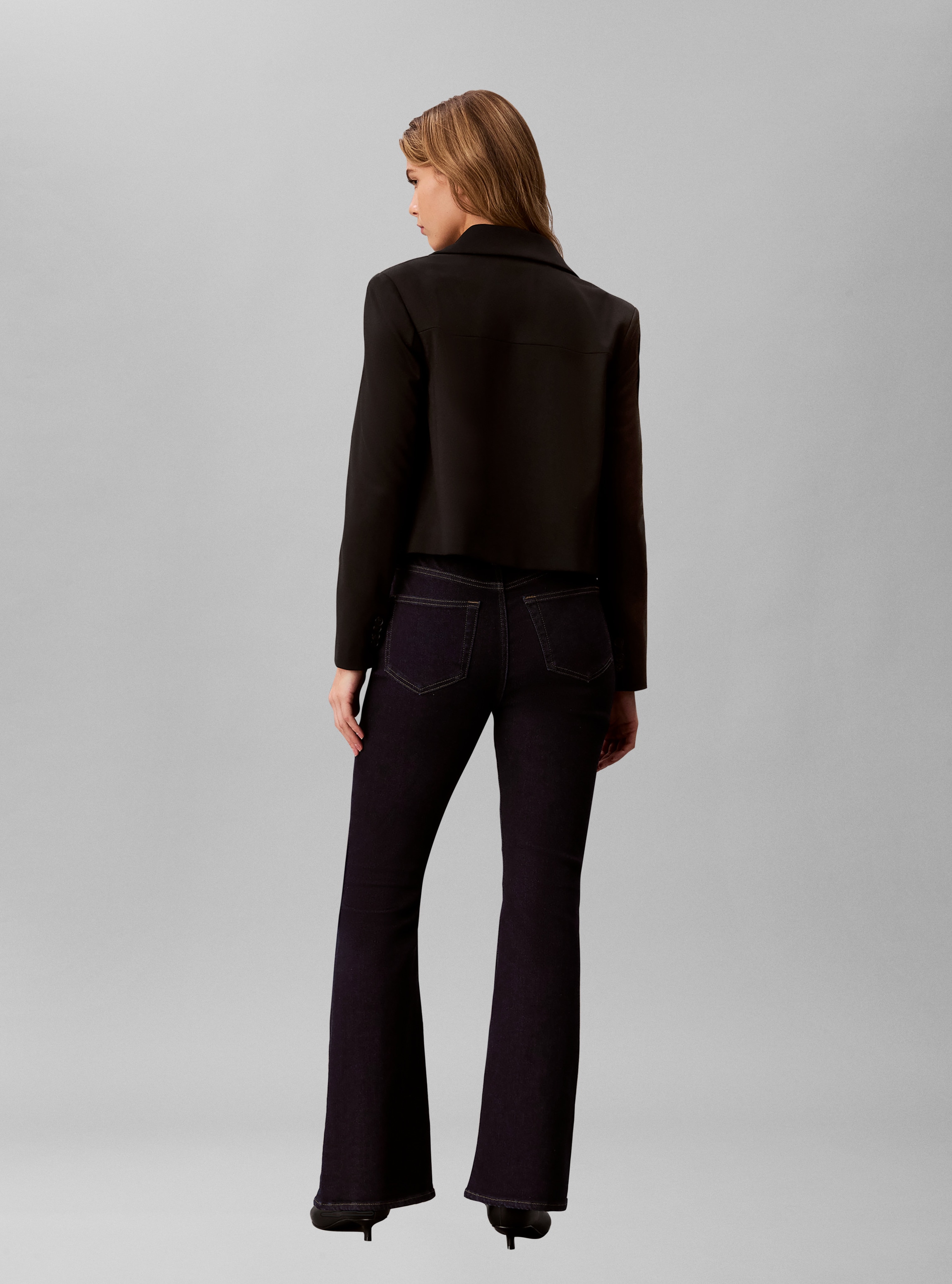 Calvin Klein Schlagjeans »HIGH RISE FLARE CK CLASSIC RINSE« Regular fit mit ausgestelltem Bein