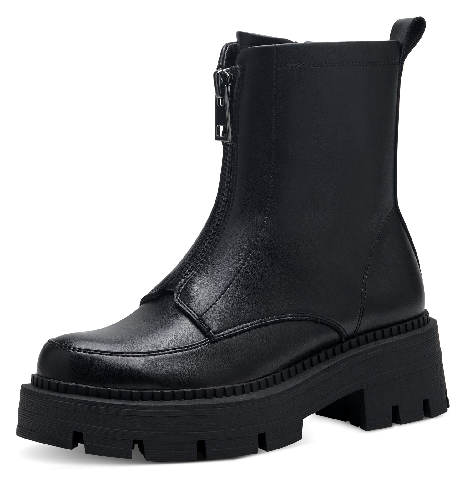 Stiefelette, in veganer Verarbeitung, Gr. 38, schwarz