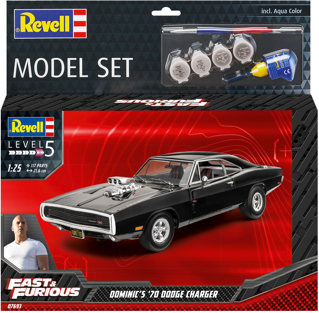 Revell® Modellbausatz »Fast & Furious - Dominics 1970 Dodge Charger«, 1:25