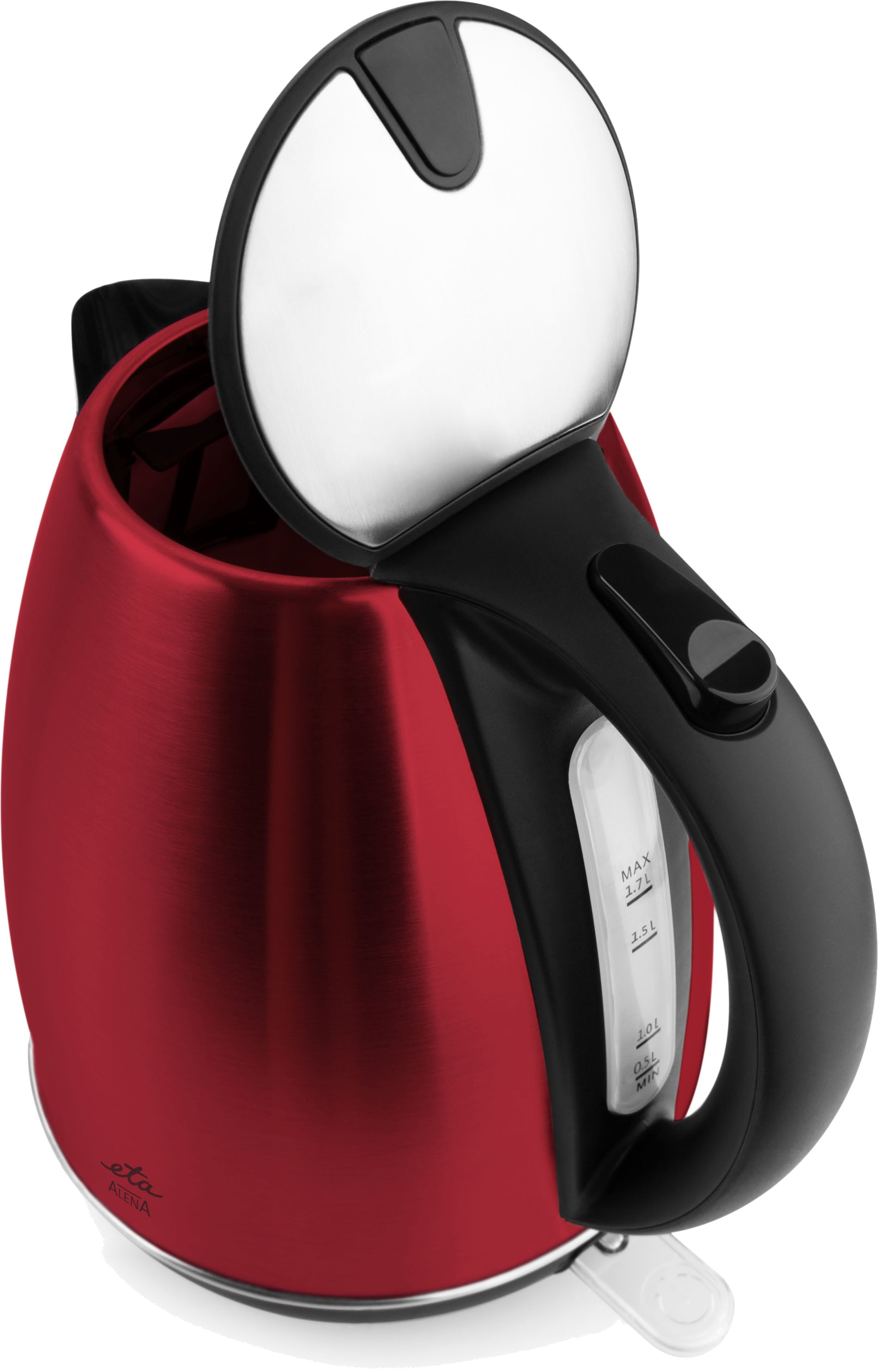 eta Wasserkocher »ALENA ETA359090010«, 1,7 l, 2200 W, Edelstahloptik, Kontaktsystem, Thermosicherung