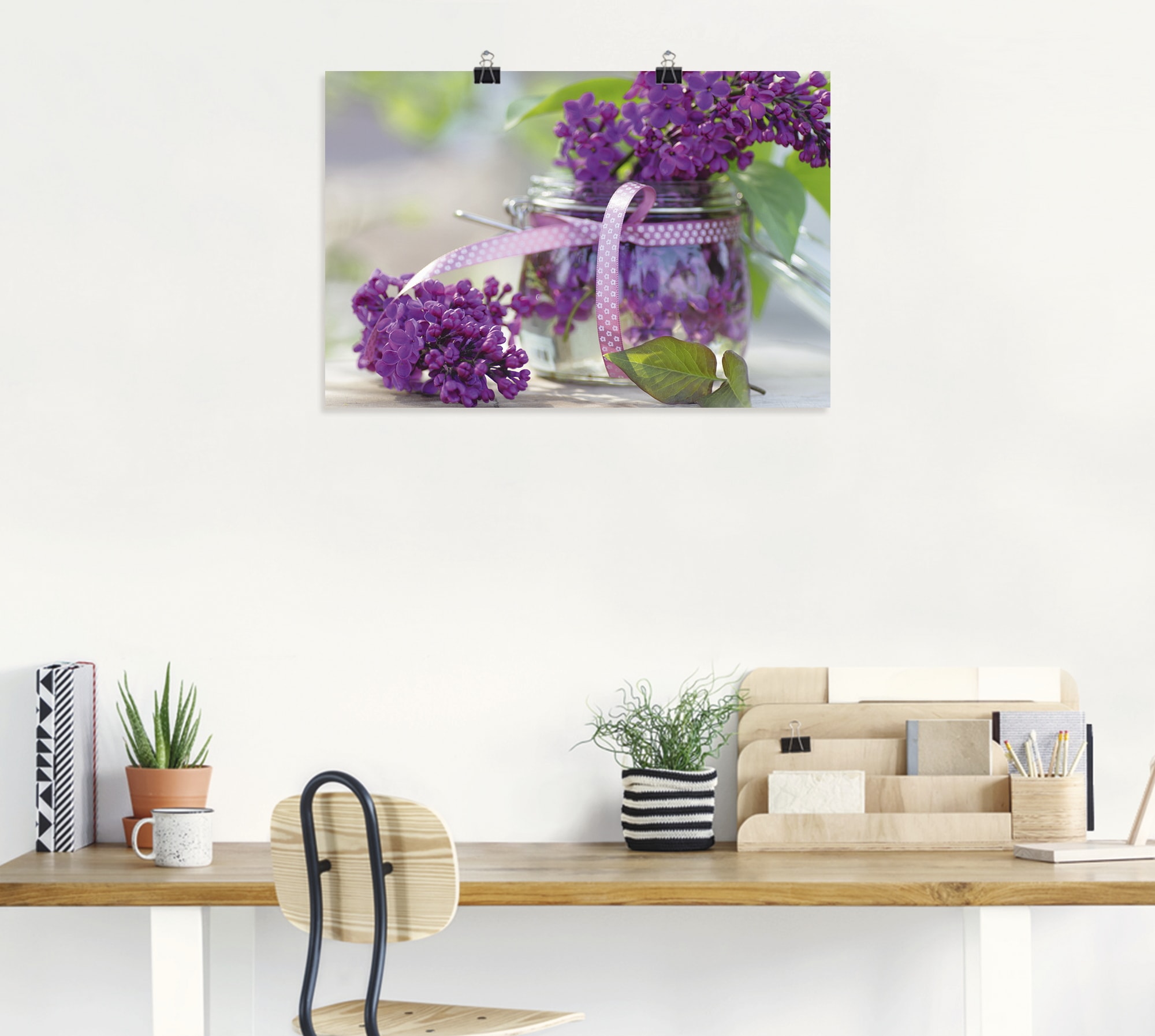 Artland Wandbild »Flieder Strauss«, Blumen, (1 St.), als Leinwandbild, Poster, Wandaufkleber in verschied. Größen