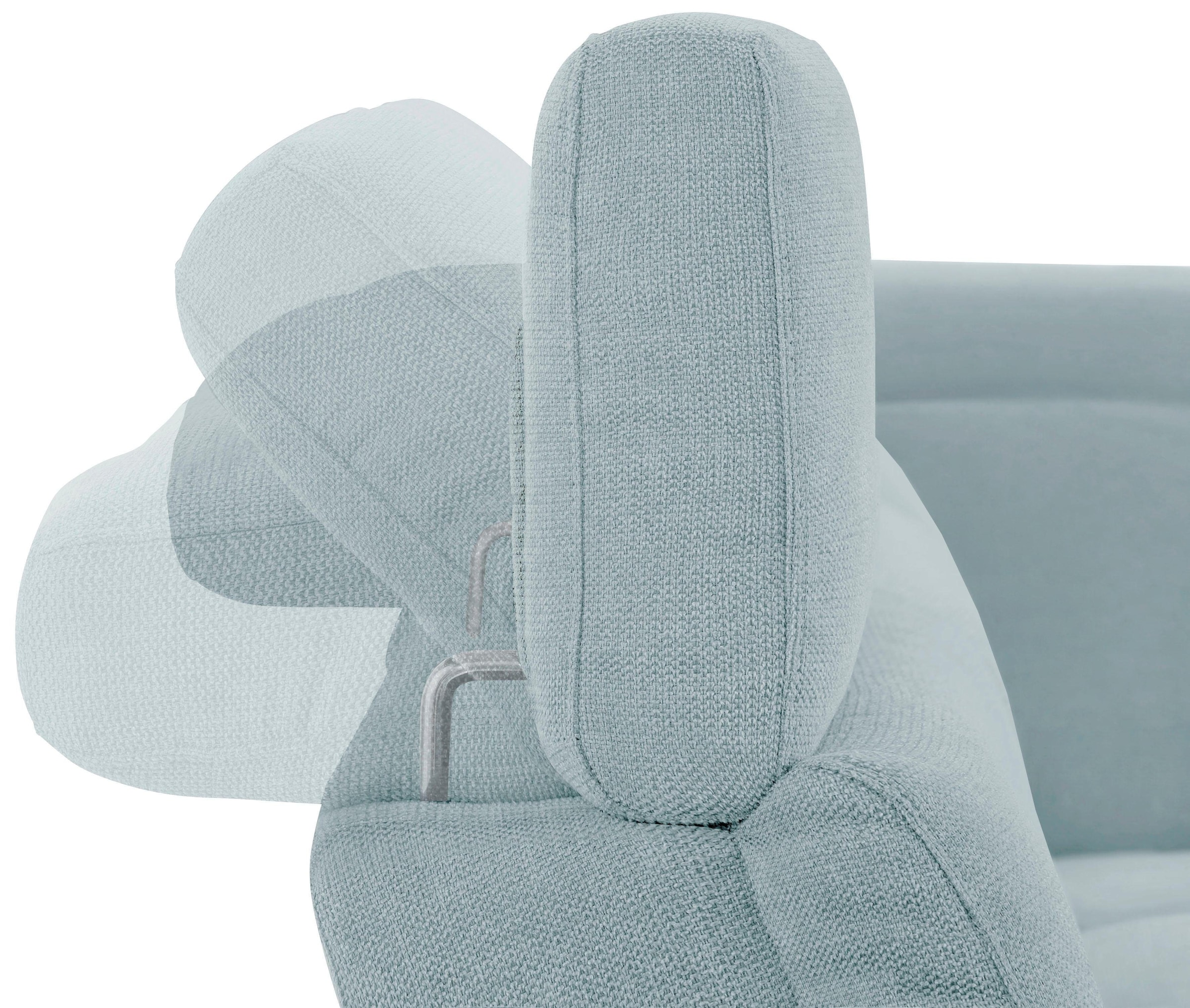 Home affaire Ecksofa »Sentrano, L-Form,«, 273 cm, man. o. elektr. Relaxfunktion und USB/Kopfverstellung