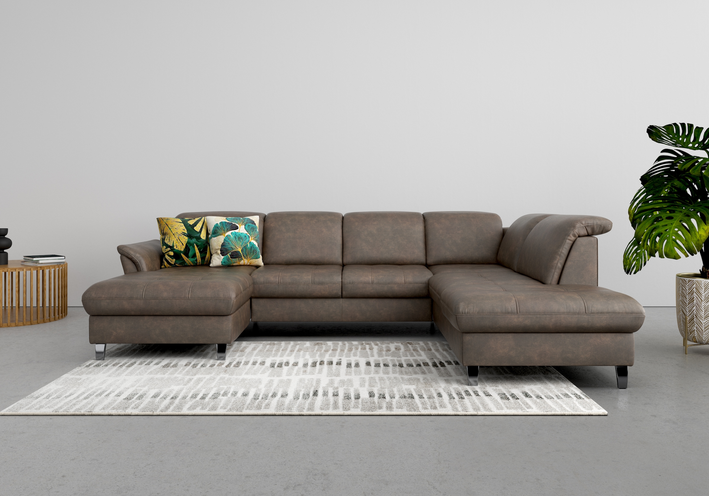 sit&more Wohnlandschaft »Maggiore U-Form«, wahlweise mit Kopfteilverstellun günstig online kaufen