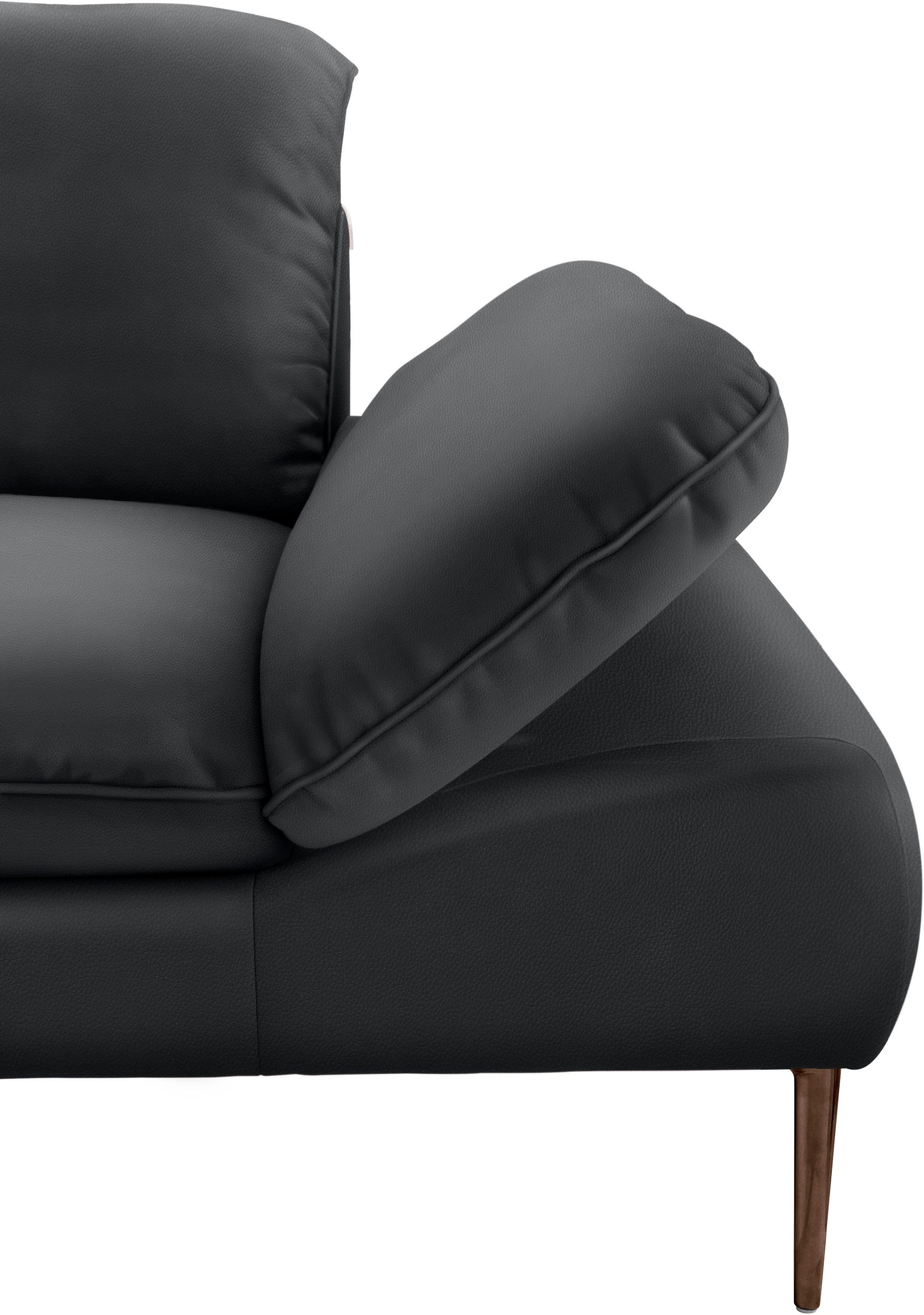 W.SCHILLIG Ecksofa »enjoy&MORE, Designsofa, bequem, zeitlos und elegant, L-Form«, Sitztiefenverstellung, Füße bronze pulverbeschichtet, Breite 310 cm