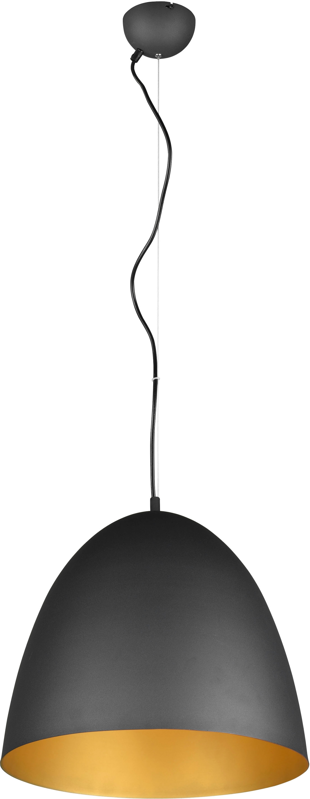 TRIO Leuchten Pendelleuchte »Tilda«, 1 flammig, Leuchtmittel E27 | ohne Leuchtmittel, elegante Hängelampe, max 150cm höhenverstellbar, exkl 1xE27 max 40W