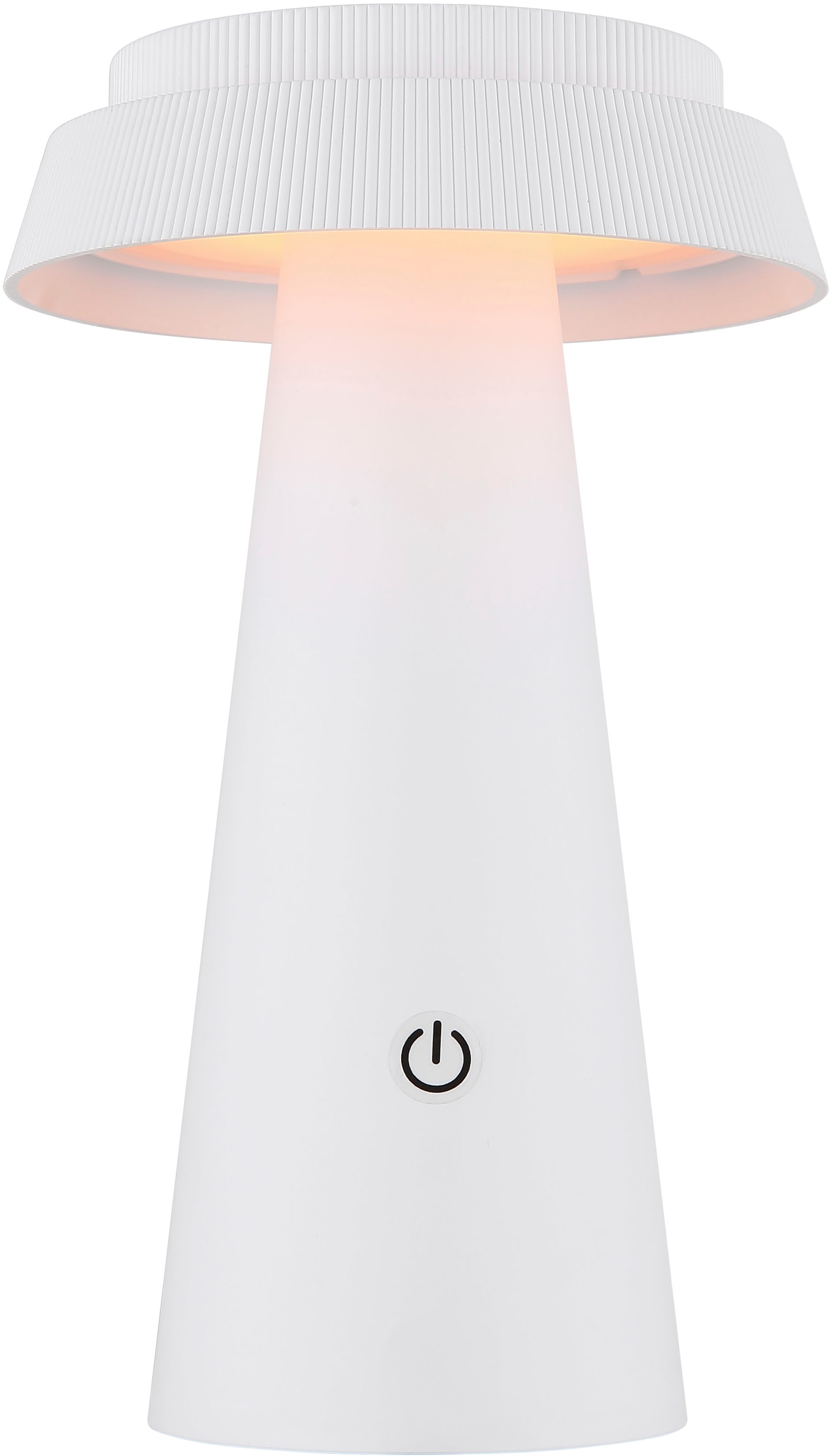 GLOBO LIGHTING LED Solarleuchte »SOLARLEUCHTE KUNSTSTOFF WEIß, 1XLED« LED-Modul 1 Stk. warmweiß - kaltweiß Solar Garten Terrasse Außenbeleuchtung Dekoleuchten