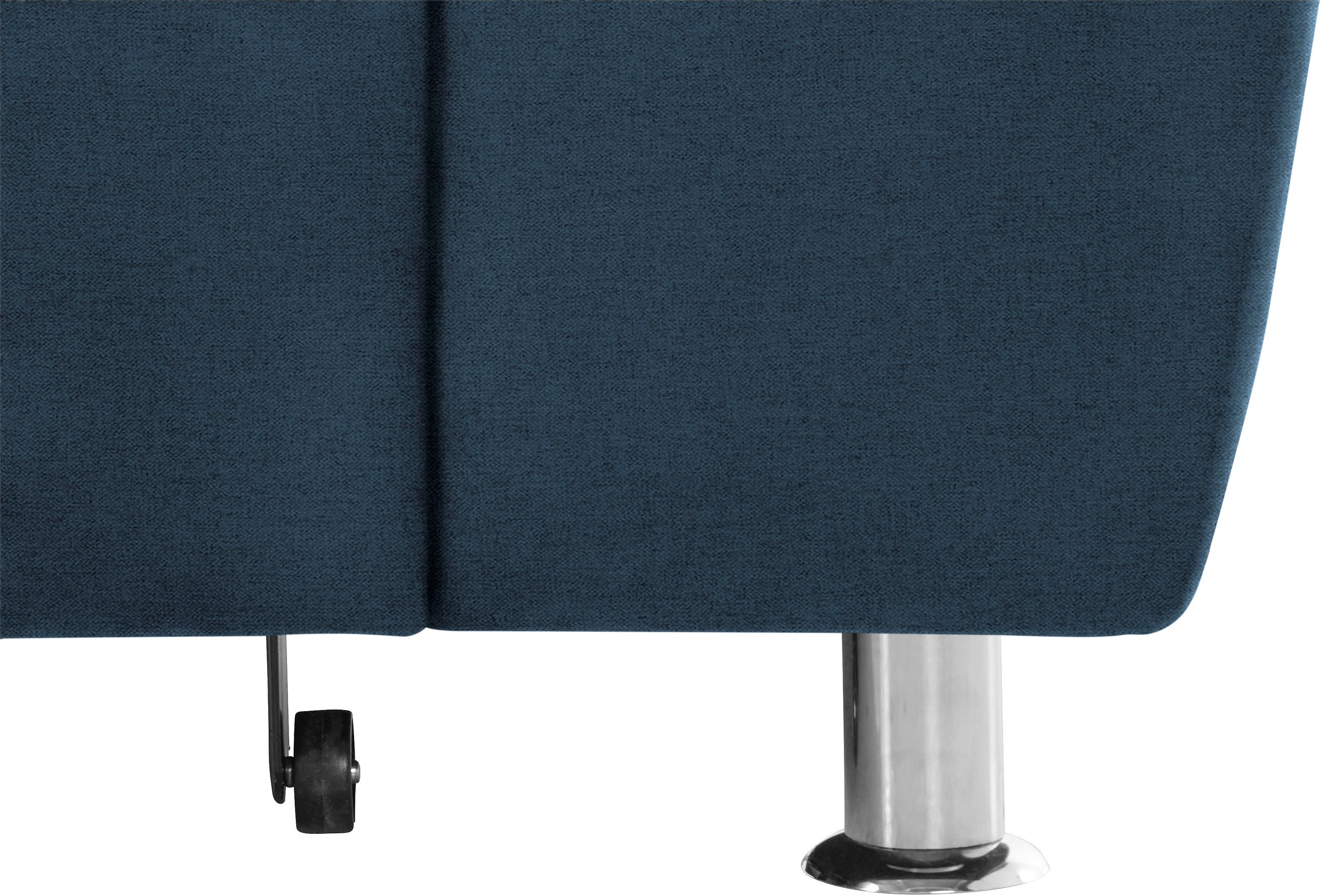 DOMO collection Ecksofa »Franzi, zeitlos und elegant, moderne Sitzheftung, L-Form«, wahlweise mit Kopfteilverstellung (dann Breite: 275 cm)