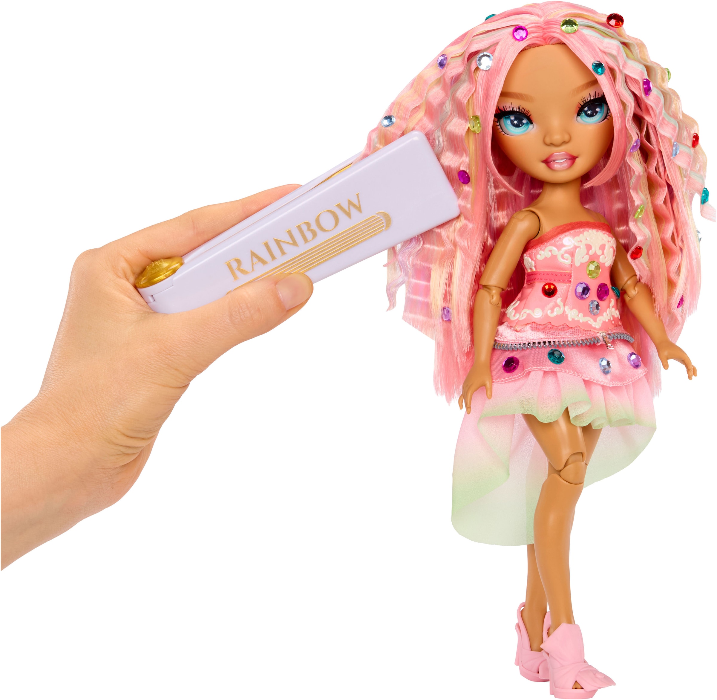 RAINBOW HIGH Anziehpuppe »Rainbow High Be Dazzling Fashion Dolls- Adeline Rose«