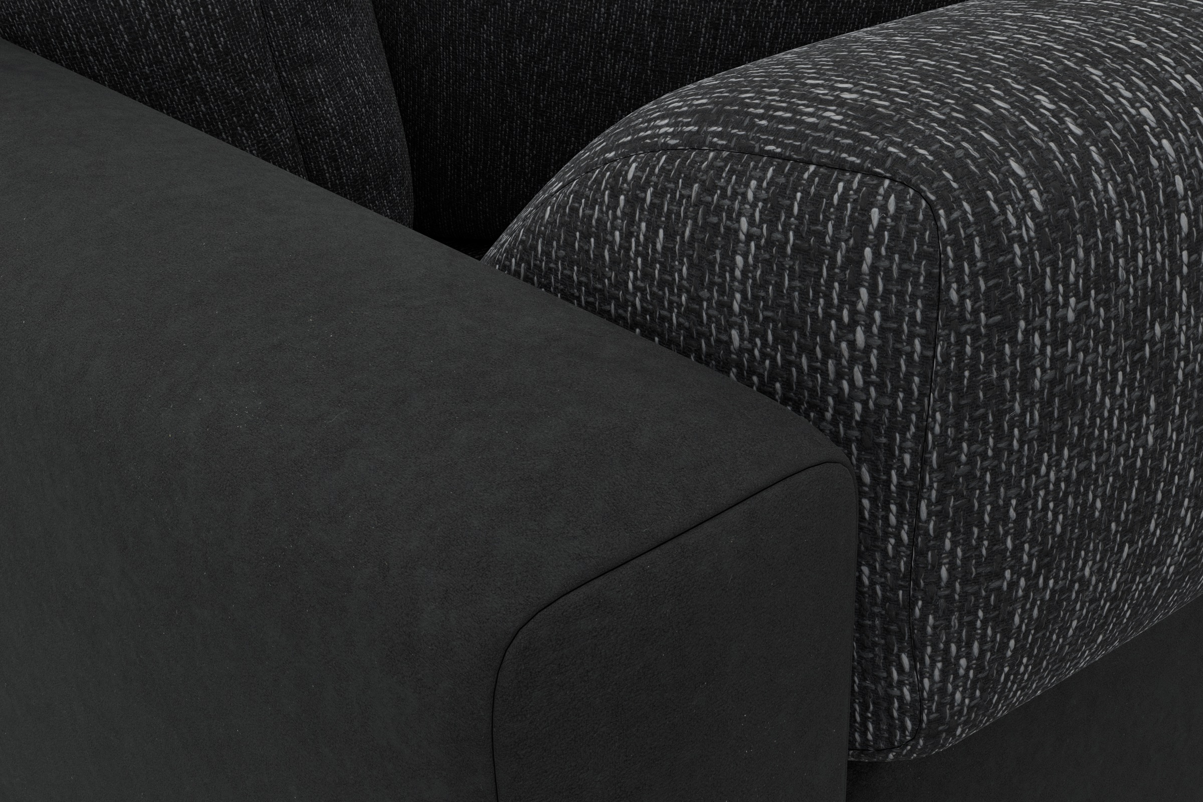 COLLECTION AB Ecksofa Joseli,  mit Zier- und Rückenkissen, komfortable Schanzen-Armlehne