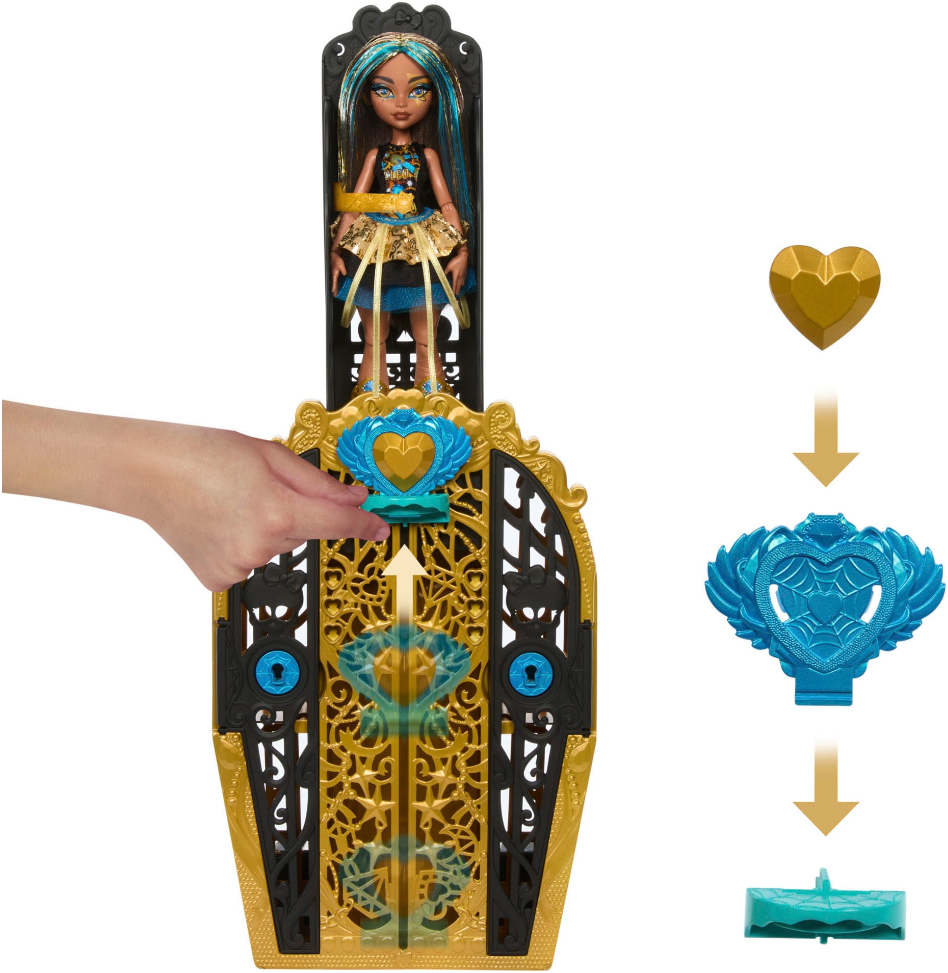 MonsterHigh™ Anziehpuppe »Skulltimate Secrets: Monster Mysteries, Cleo De Nile«