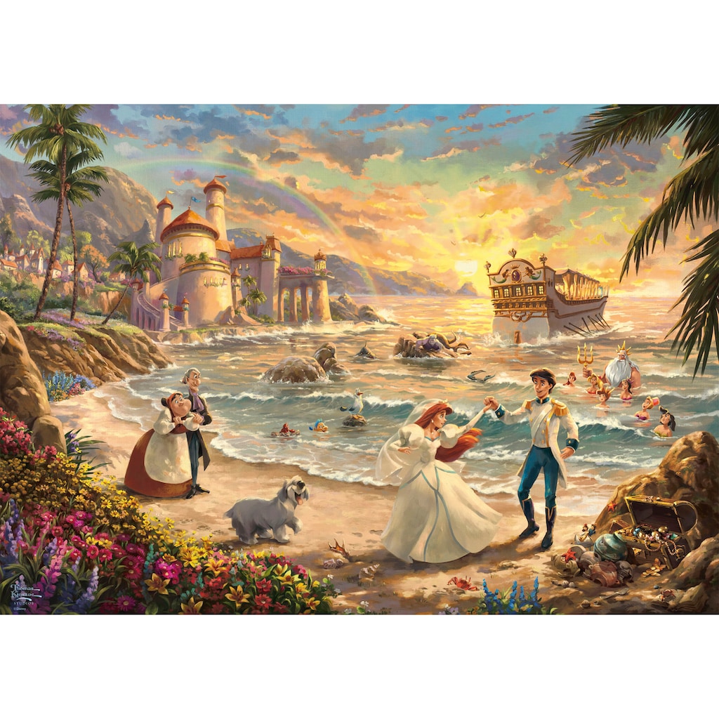 Schmidt Spiele Puzzle »Disney, The Little Mermaid Celebration of Love von Thomas Kinkade«