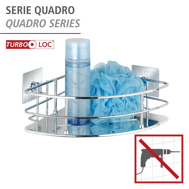 WENKO Eckregal »Turbo-Loc Quadro«, 1 Ablage online bestellen