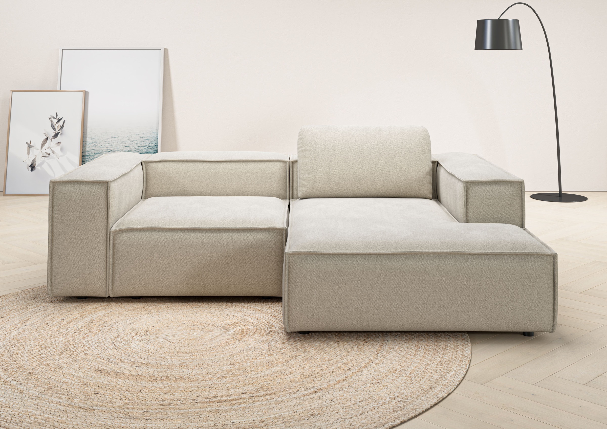 Places of Style Ecksofa »Watertown, kompakte L-Form, 246 cm breite für klei günstig online kaufen