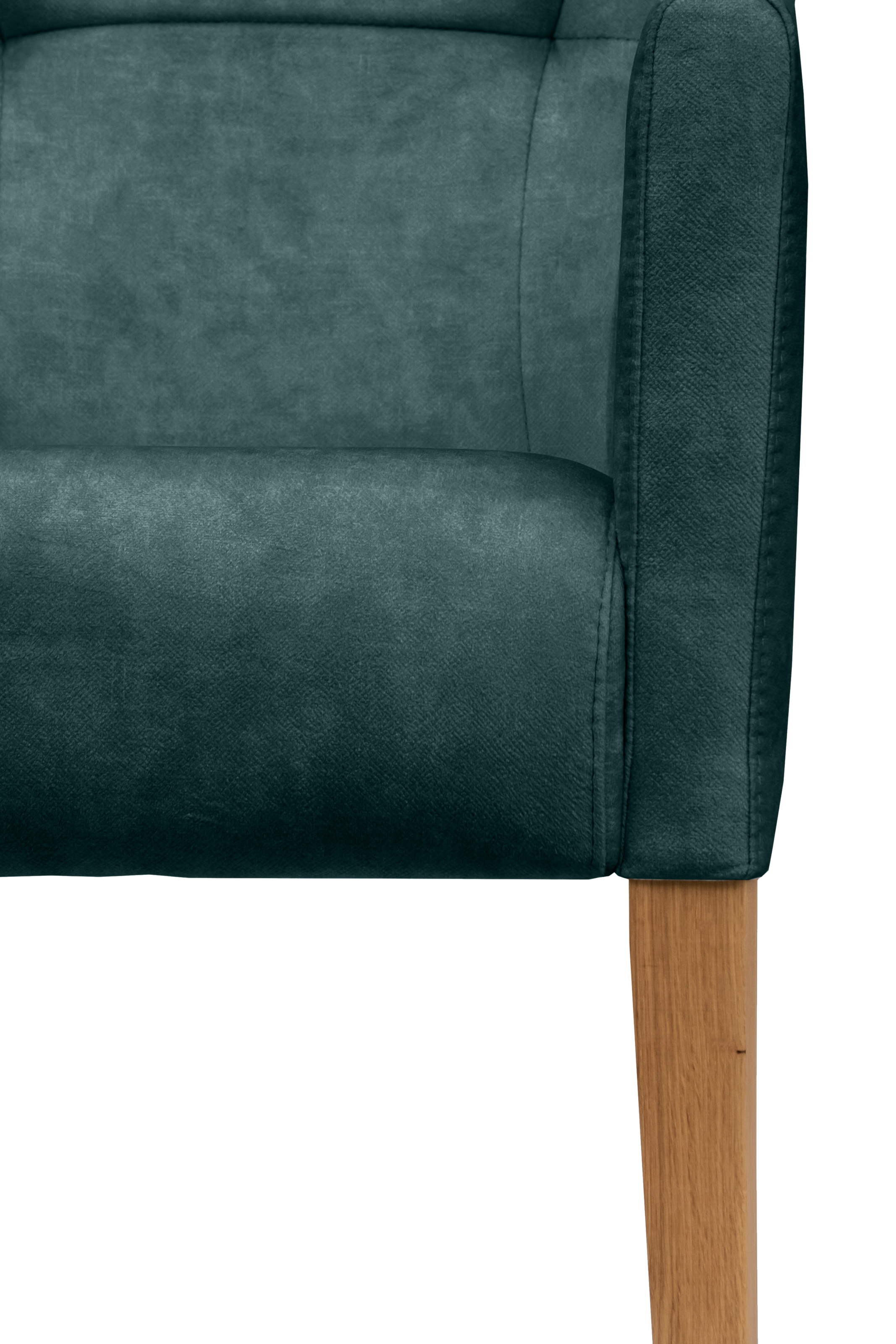 Home affaire Armlehnstuhl »King«, Luxus-Microfaser Lederoptik, Esszimmerstuhl mit Knopfheftung
