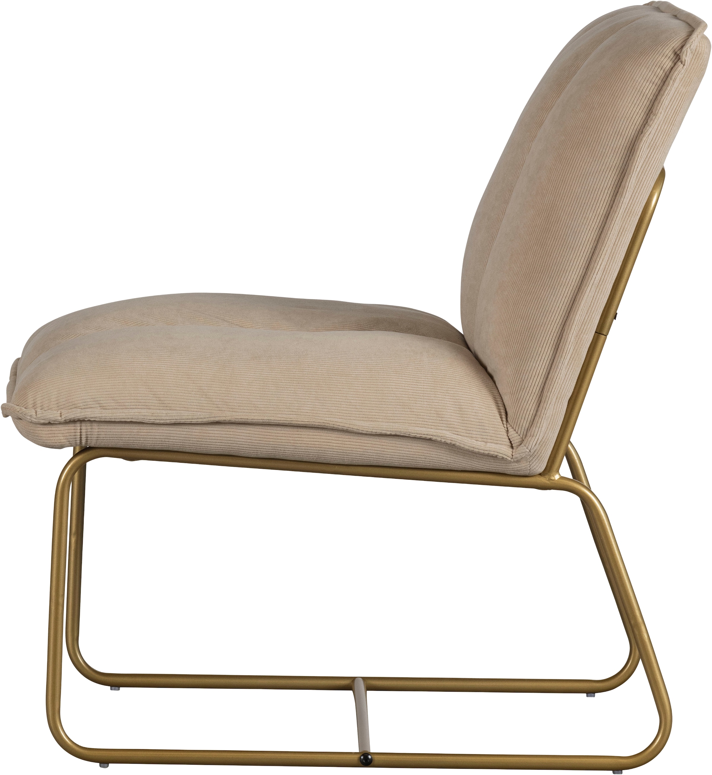 WOOOD Esszimmerstuhl »Fie mit Rippenstoff-Bezug und Metallgestell B 64 x T 71 x H 77 cm« () PU-Schaumfüllung, Tragkraft 120 kg, einfach zu montieren