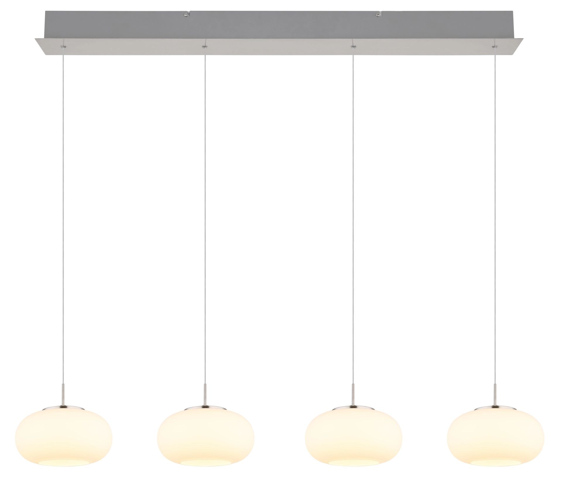 GLOBO LIGHTING LED-Hängeleuchte »QUINTARA«, 1 flammig, Leuchtmittel LED-Modul | LED fest integriert, Pendelleuchte, Esstisch, Essbereich, Wohnzimmer, höhenverstellbar