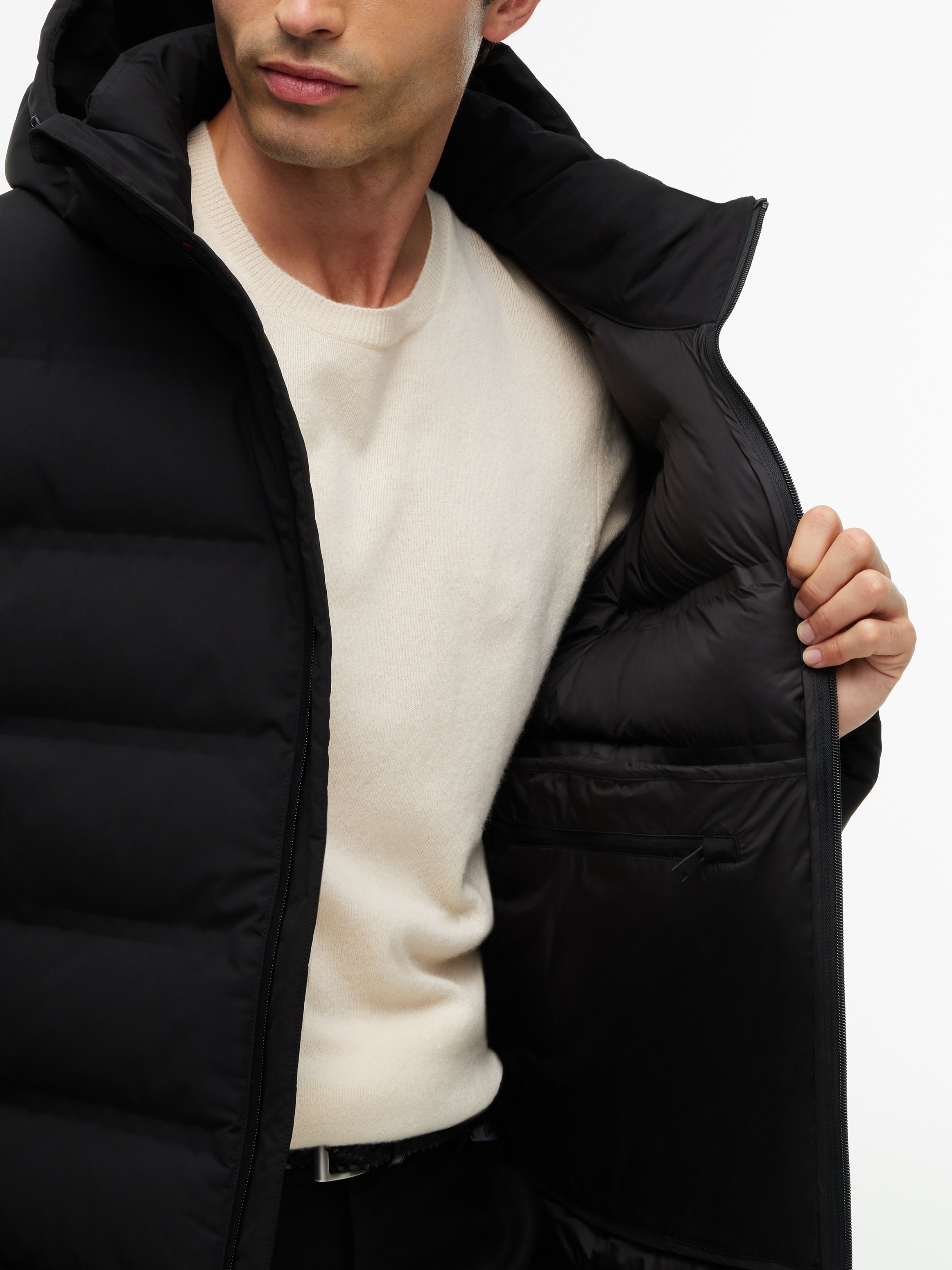Tommy Hilfiger Steppjacke »TECH HEAT SEALED JACKET« mit Kapuze wärmeversiegelt, Winter, 2-Wege-Reißverschluss
